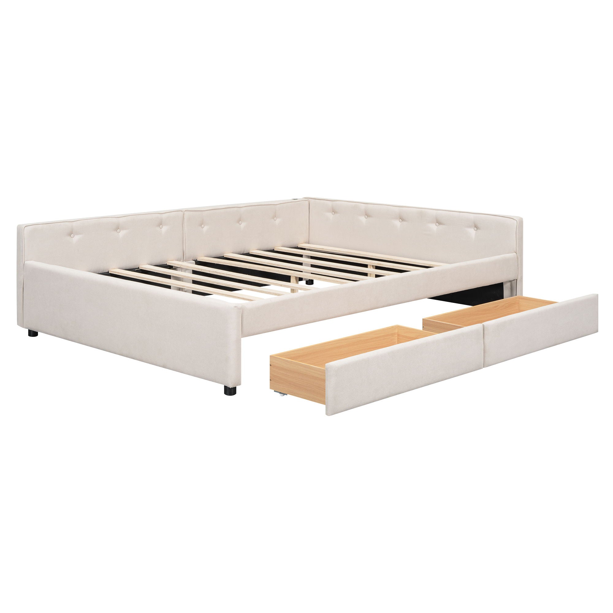 Platform Bed With USB Ports