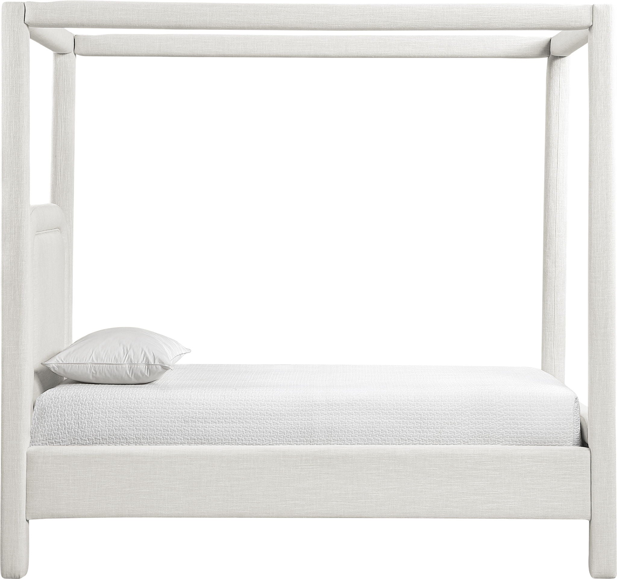 Salina - Linen Textured Fabric Upholstered Bed