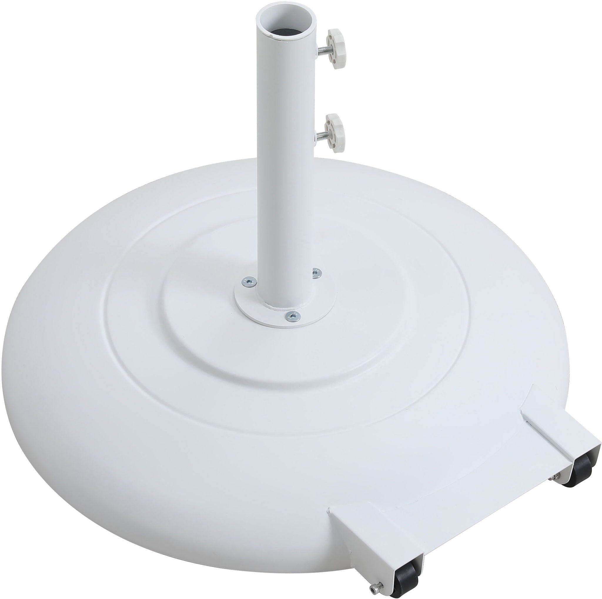 Amalfi - Patio Umbrella - White Base / Black Pole