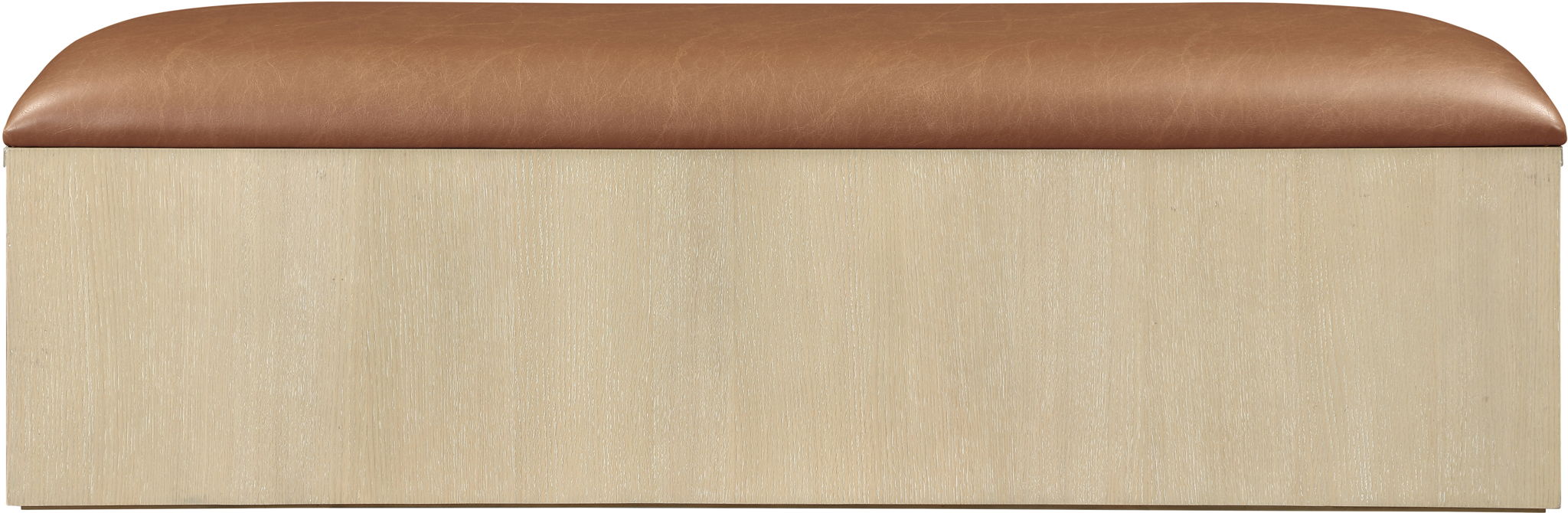 Velden - Upholstered Storage Bench With Stained Natural Base