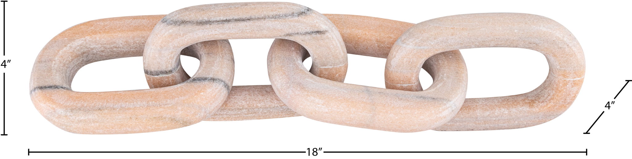 Lynx - Marble Decorative Chain Links