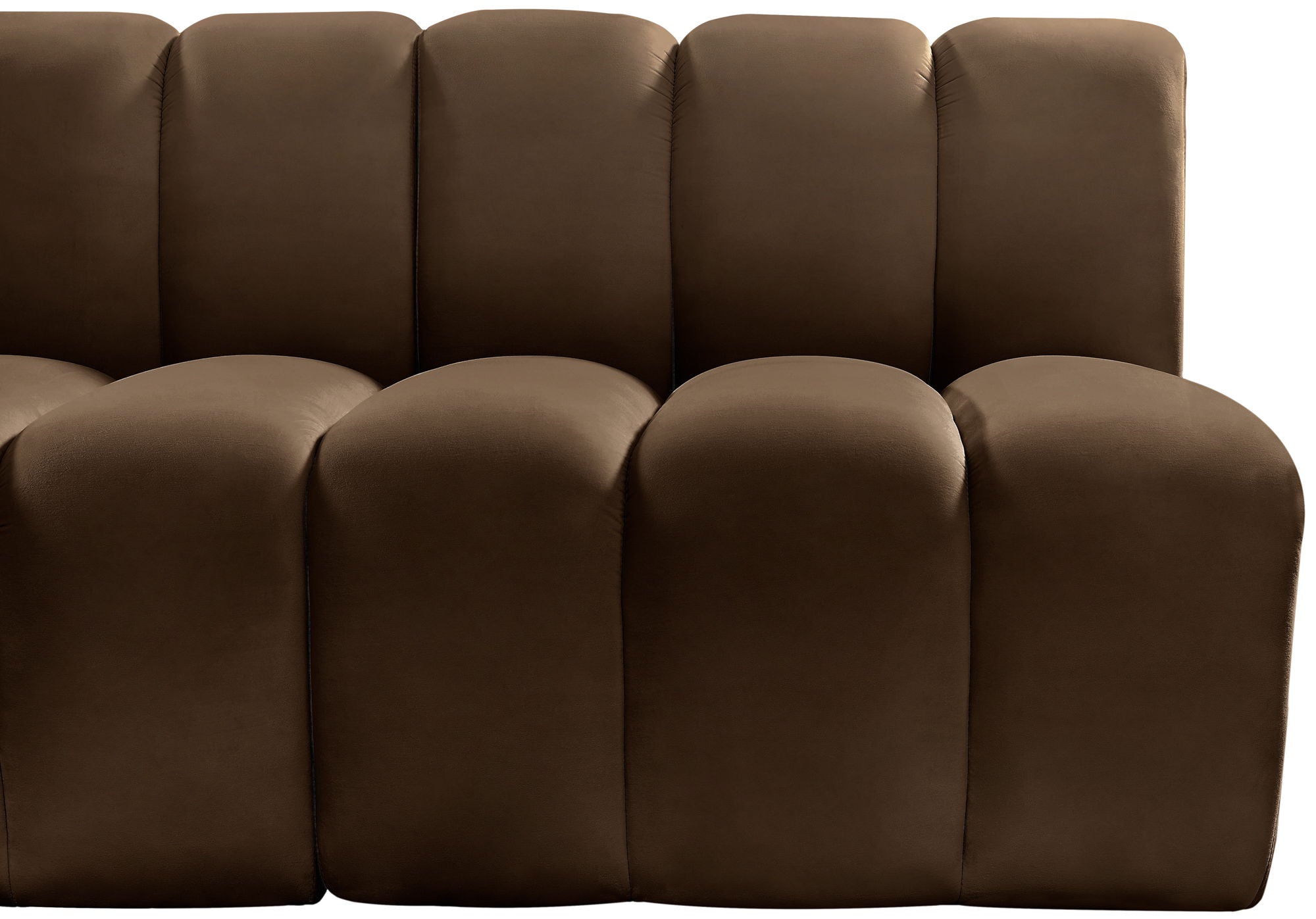 Arc - Velvet 7 Piece U-Shaped Modular Sofa