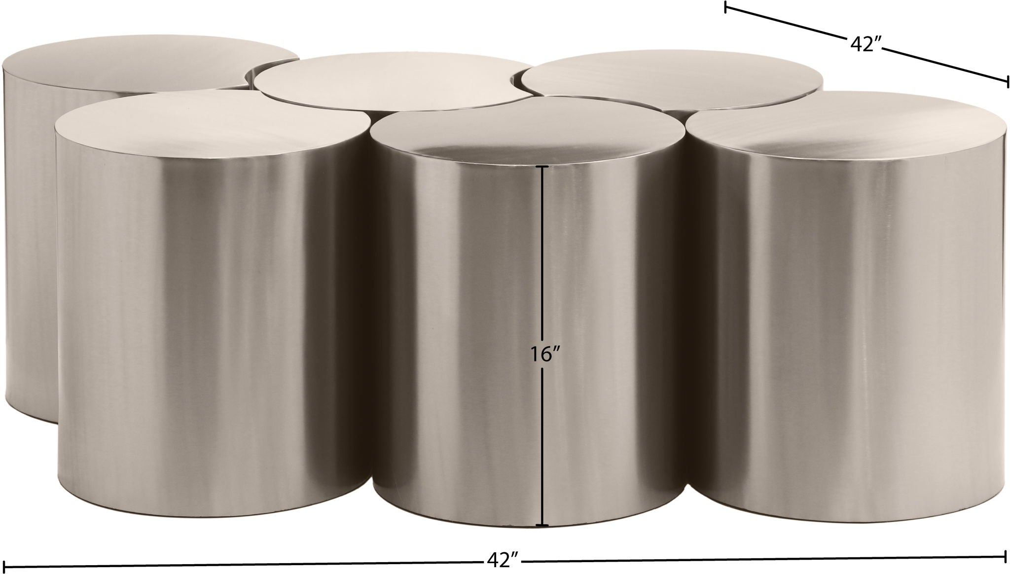 Dimple - 6 Piece Modular Coffee Table