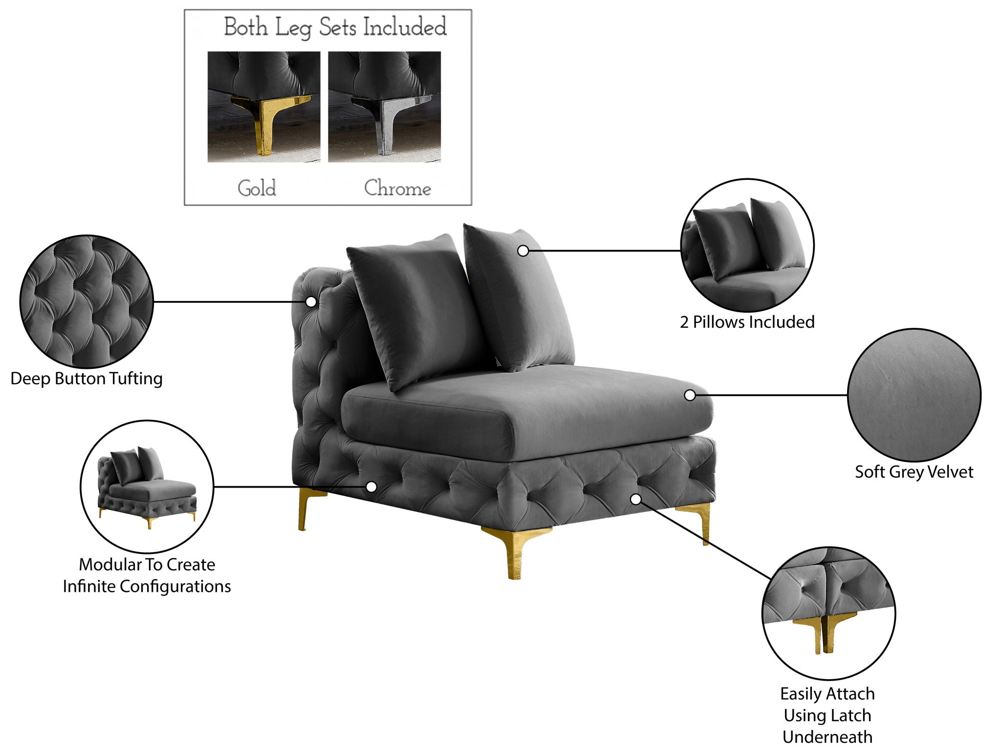 Tremblay - Armless Chair