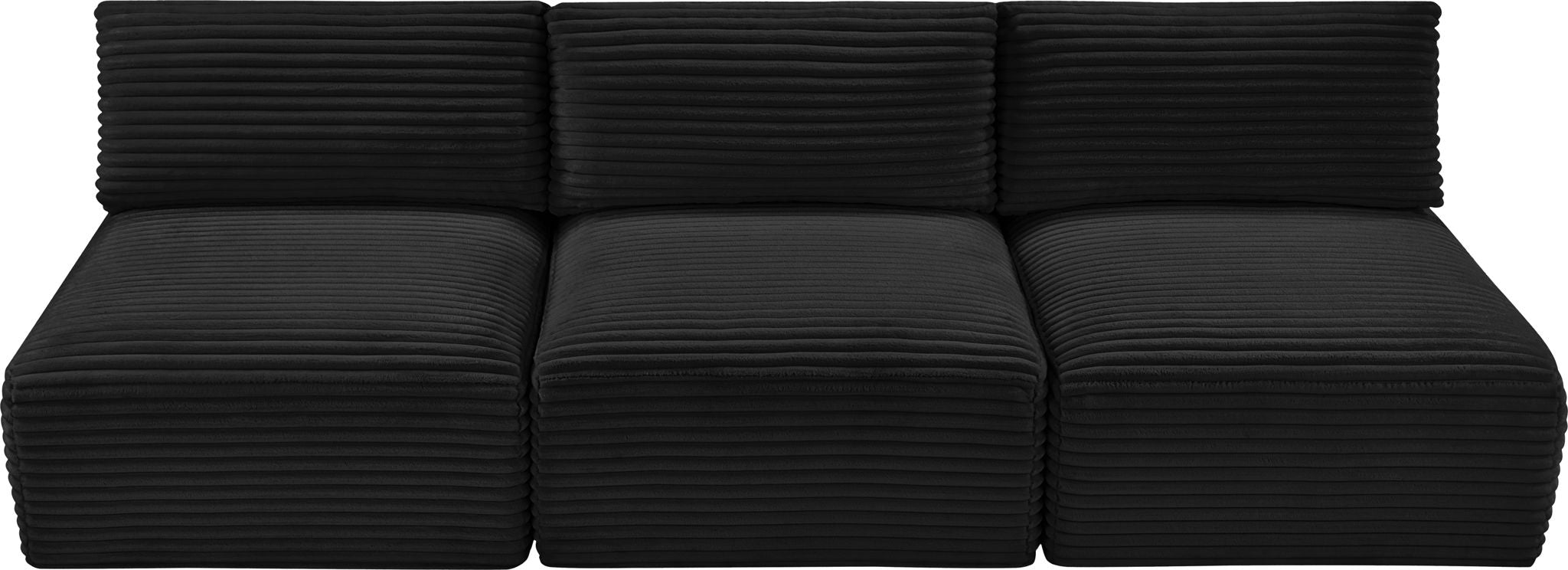Shaggy - 3 Seat Modular Armless Sofa