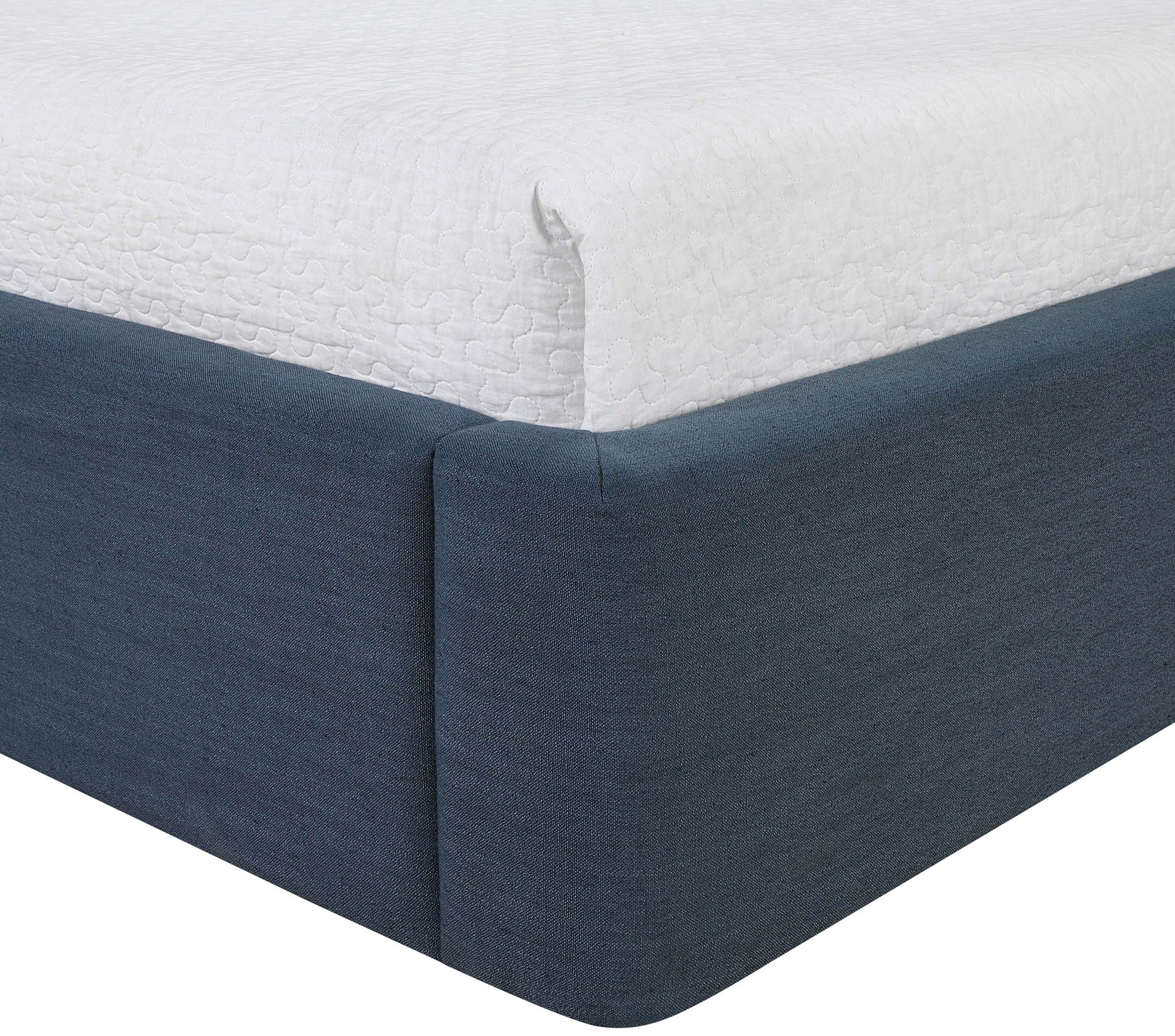 Kendall - Linen Textured Fabric Upholstered Bed