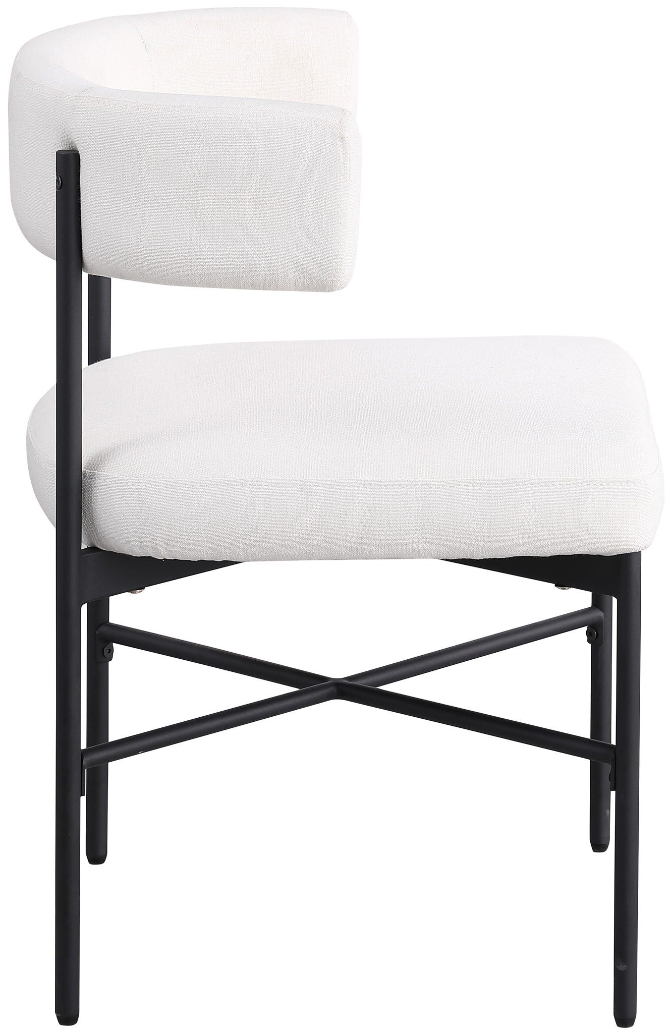 Rivage - Durable Dining Chair With Black Frame (Set of 2)