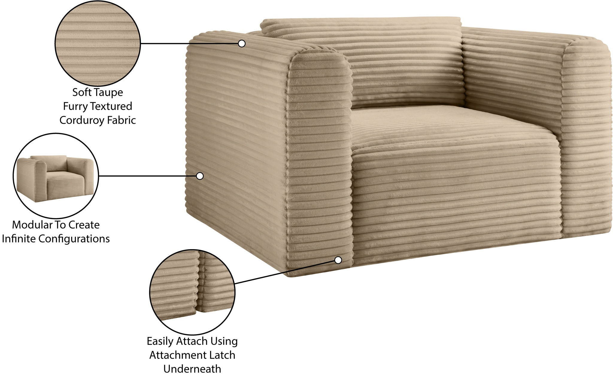 Shaggy - Fabric Arm Chair