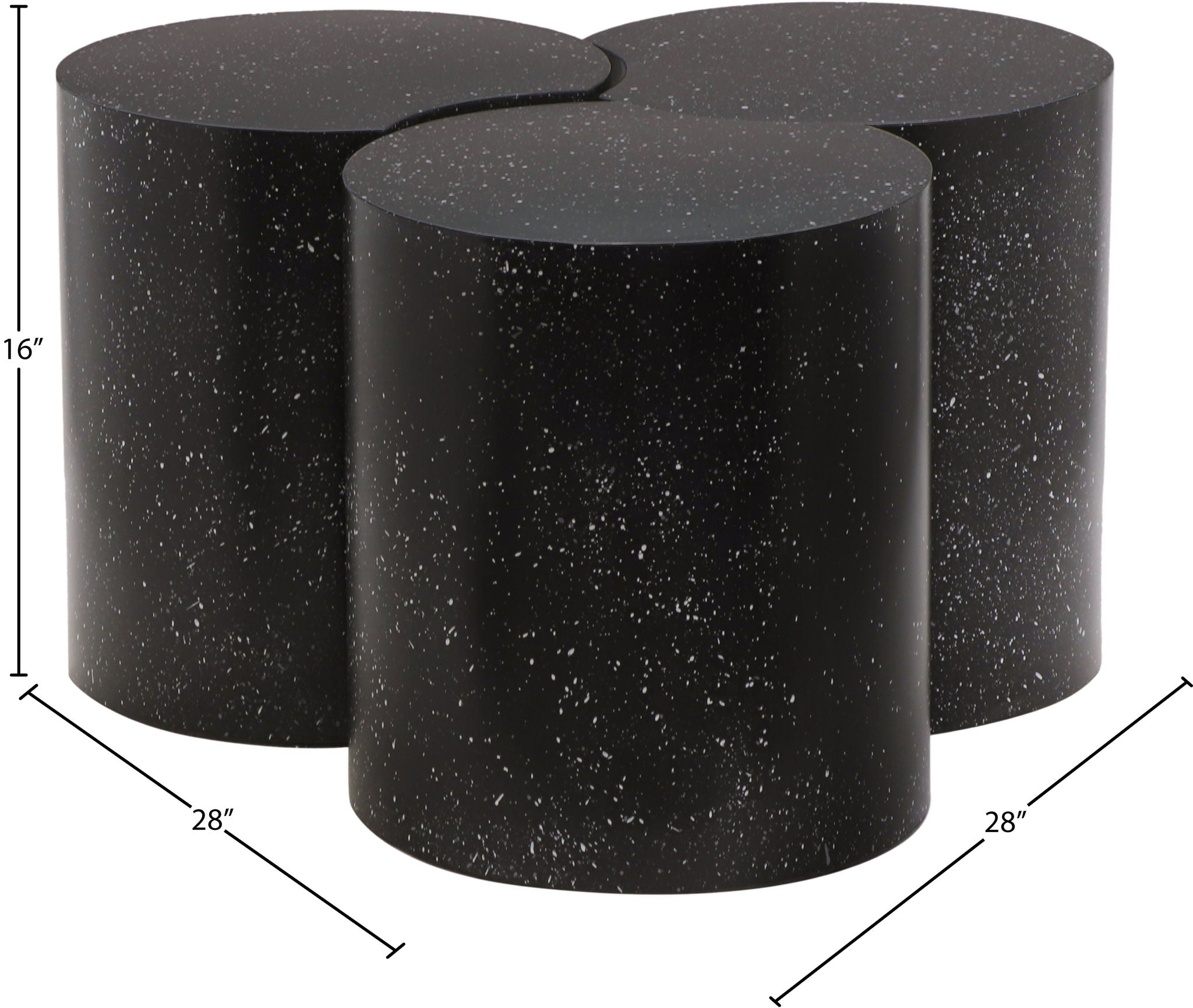 Dimple - 3 Piece Modular Coffee Table - Terazzo Finish