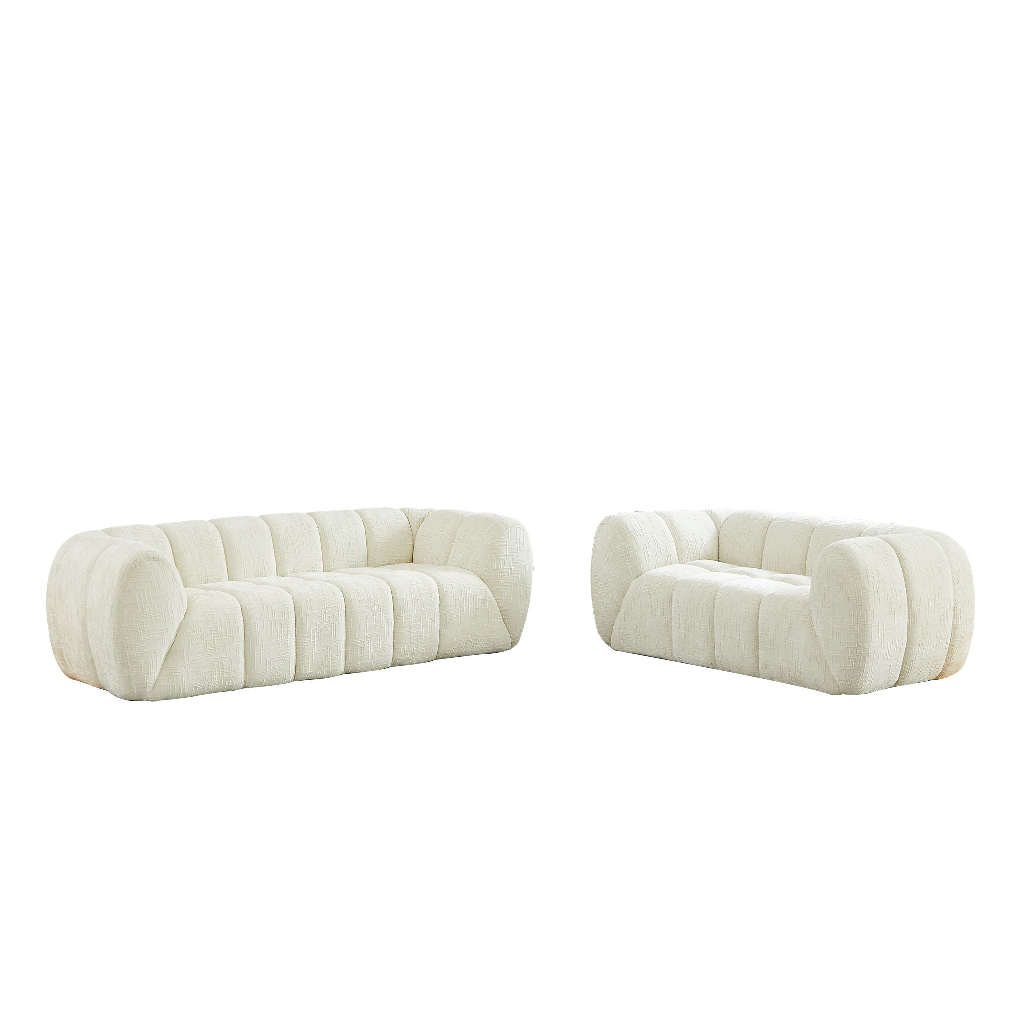 Modern Sofa With Piano Key Backrest