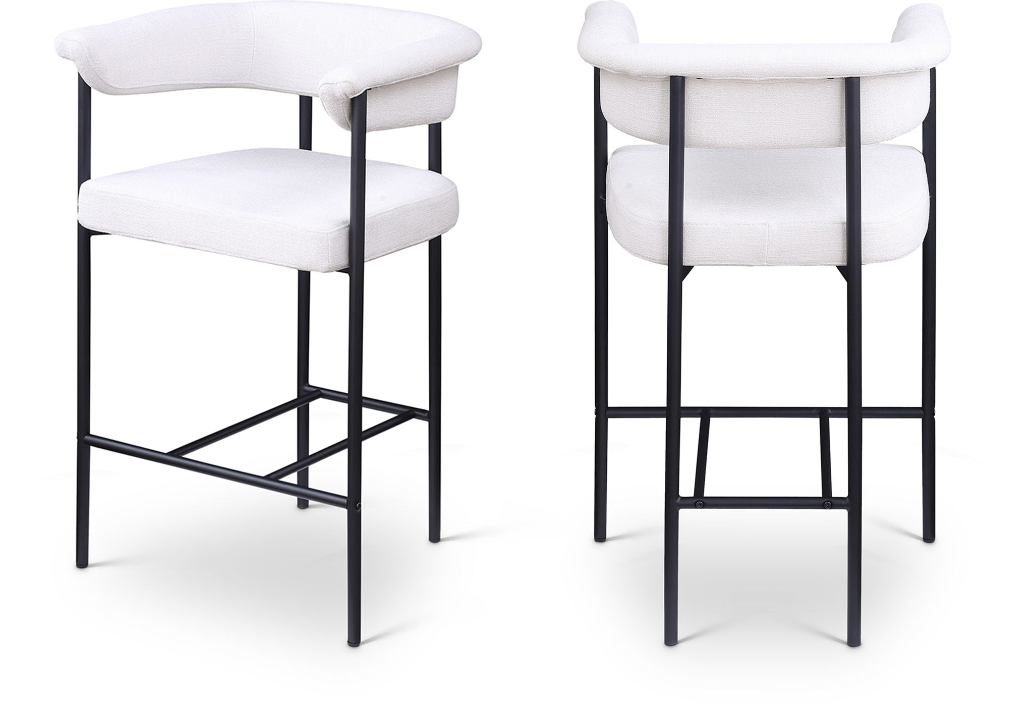 Malin - Linen Counter Stool (Set of 2)