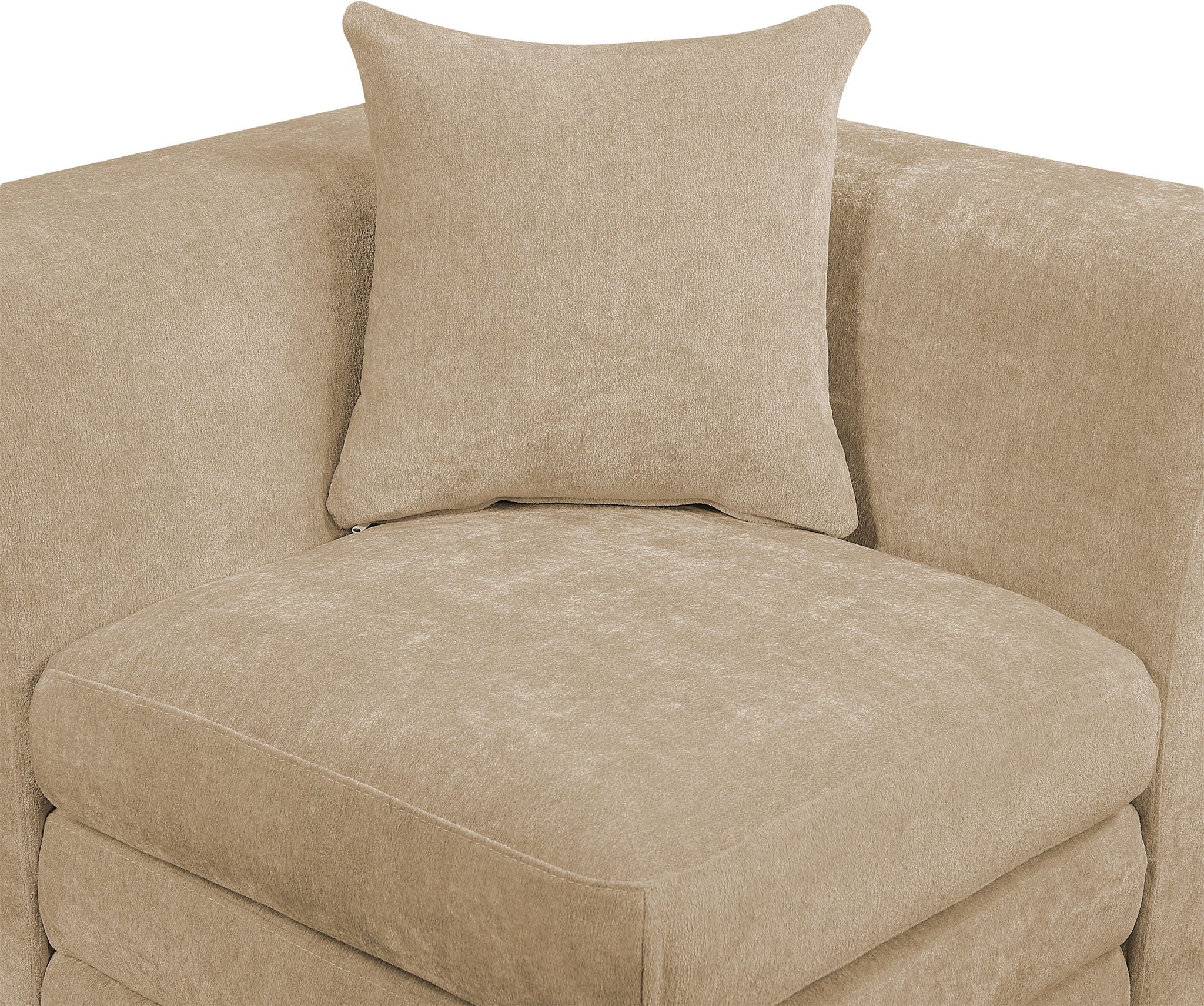 Stellar - Chenille Fabric Upholstered Modular Armless Chair