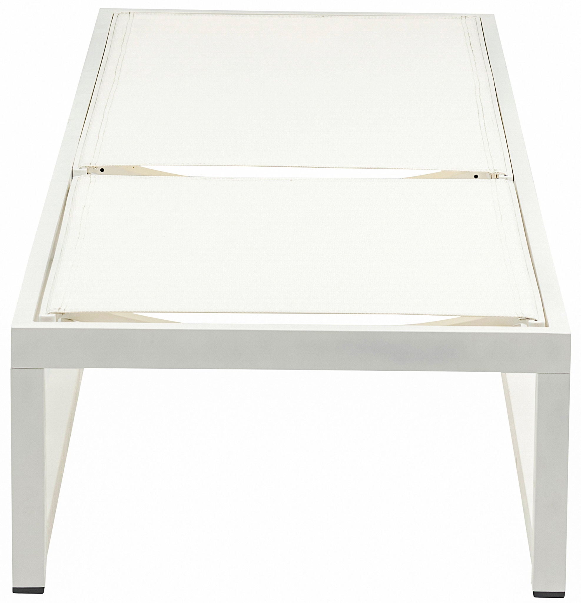 Maldives - Water Resistant Outdoor Patio Adjustable Sun Chaise Lounge Chair With White Base