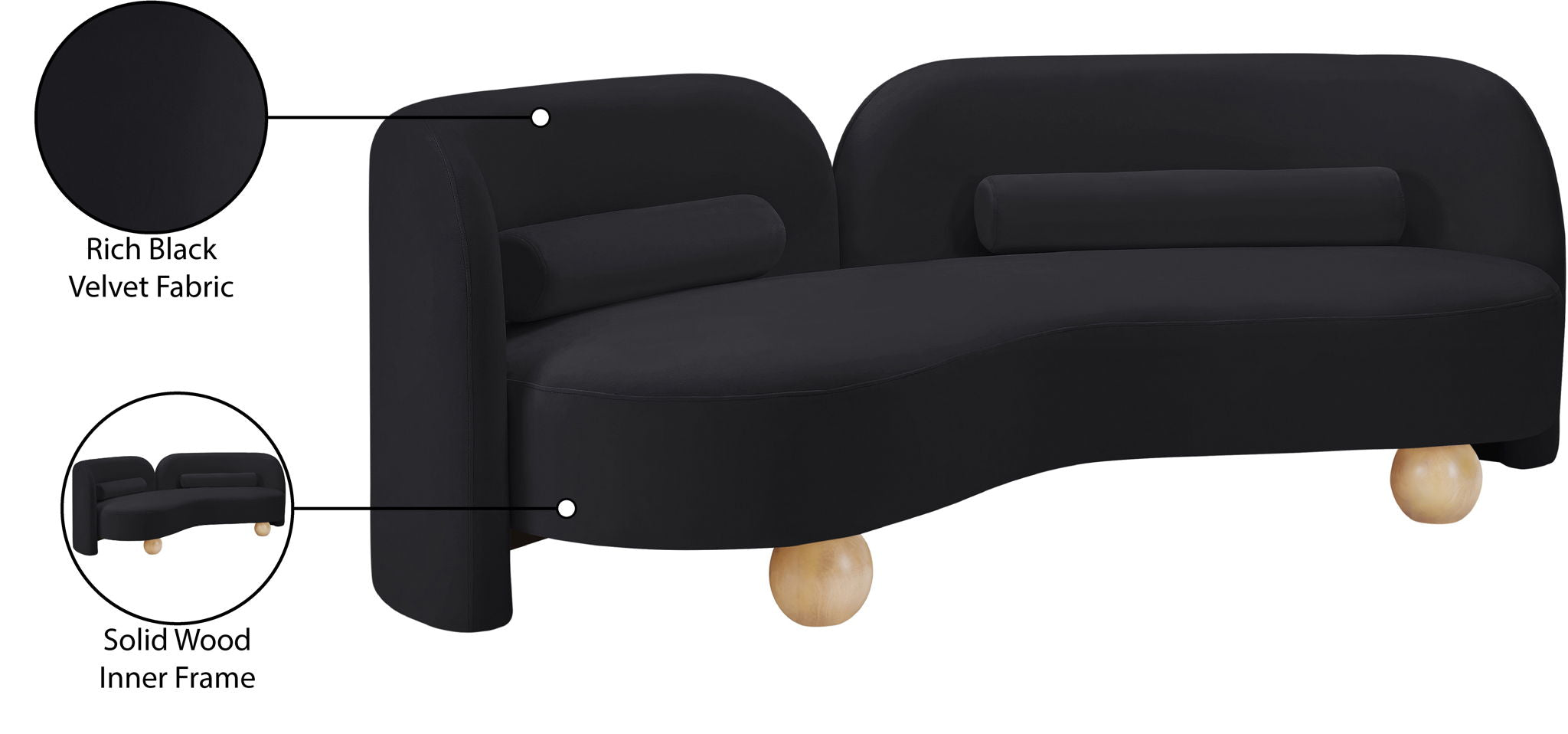 Daphne - Velvet Sofa