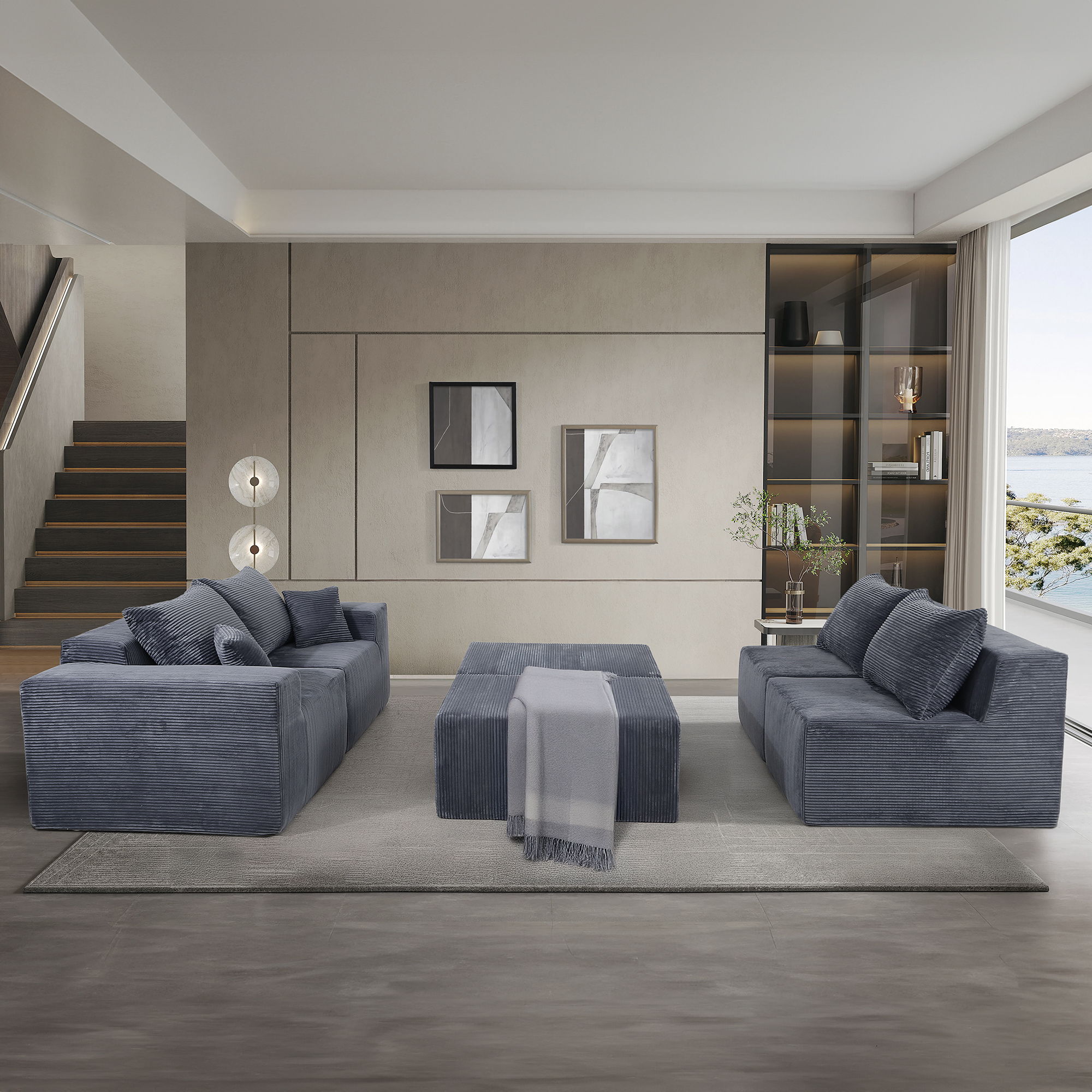 Modular Sectional Sofa, Convertible Couch With Chaise