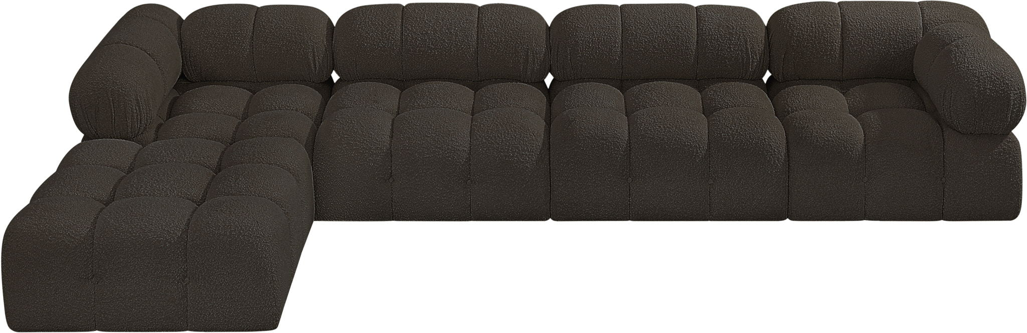 Ames - 5 Piece Fabric Modular Sectional
