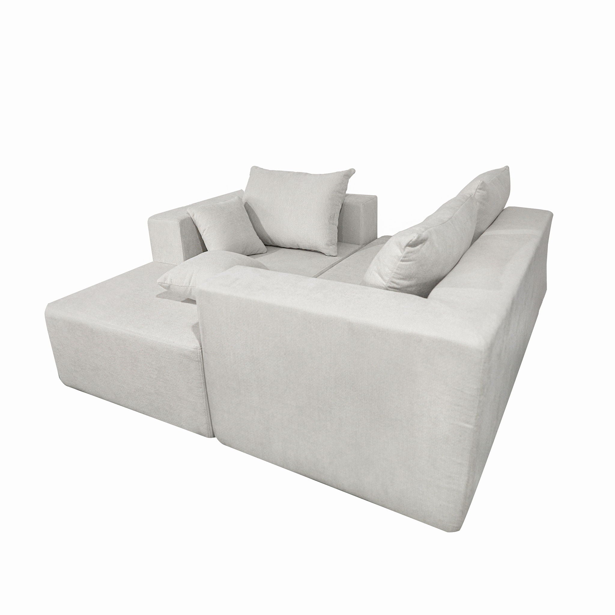 Modular Corner Sofa With Soft Fabric