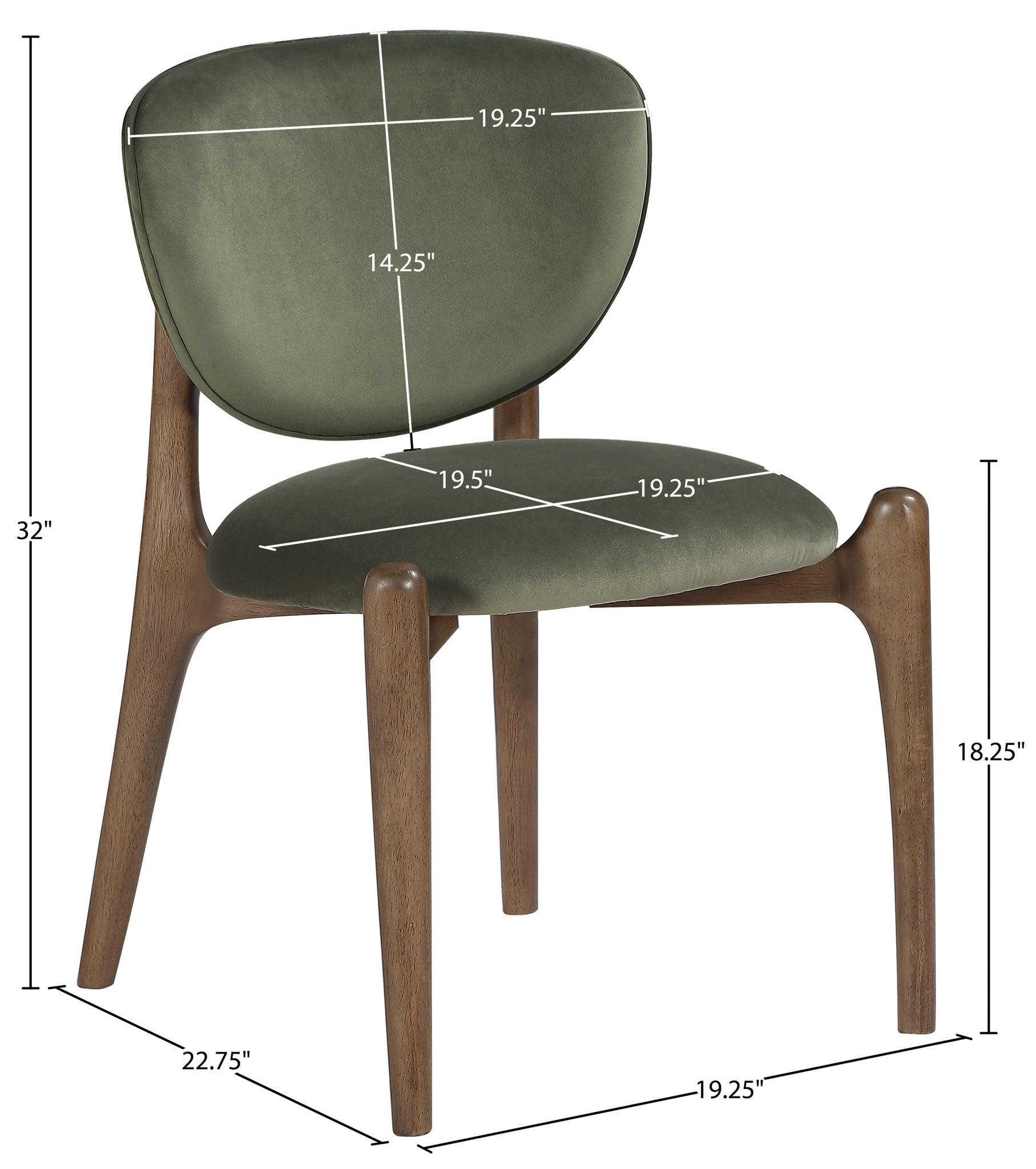 Velora - Upholstered Dining Chair (Set of 2) - Brown Base