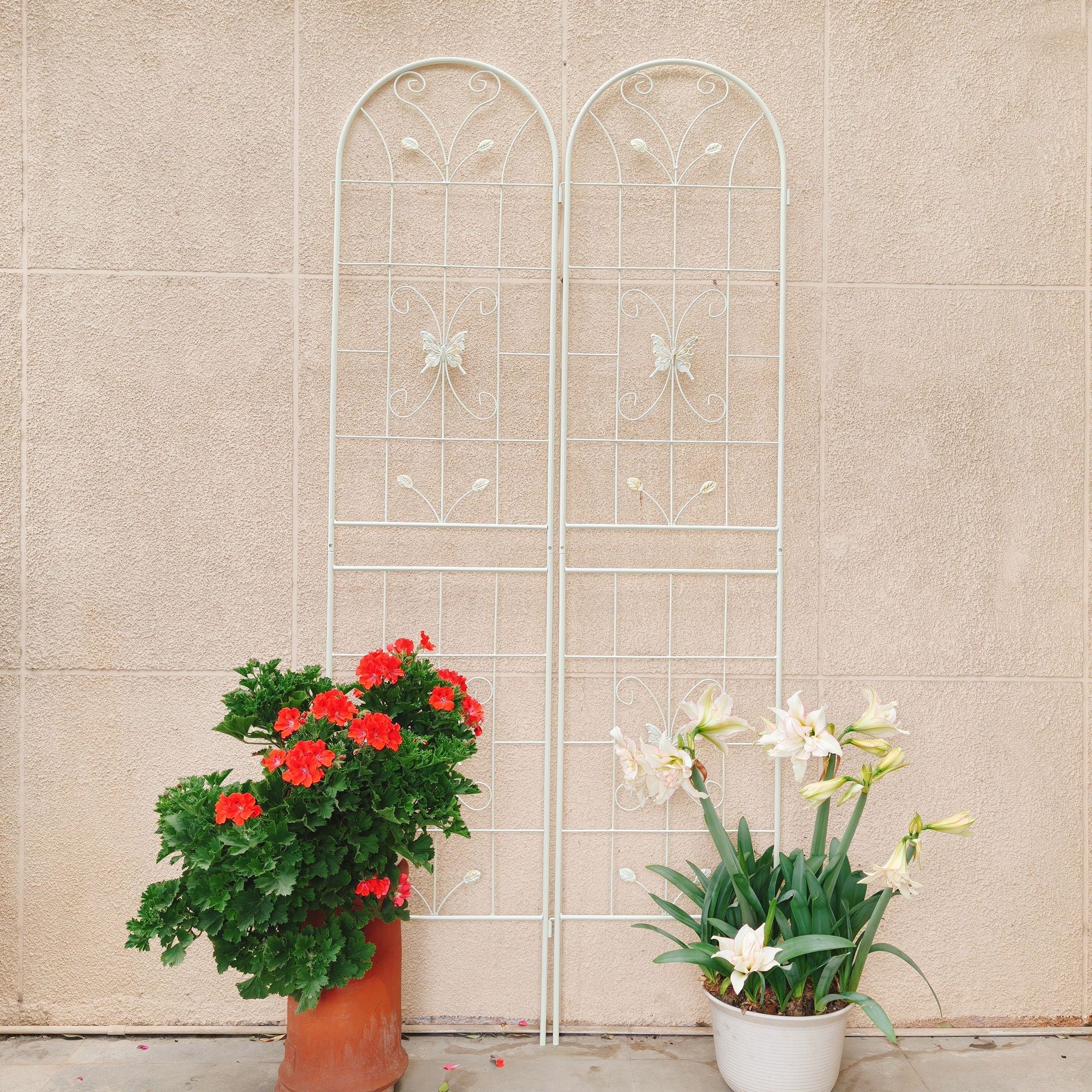 Garden Metal Trellis Rustproof Trellis For Climbing Plants Outdoor Flower Support