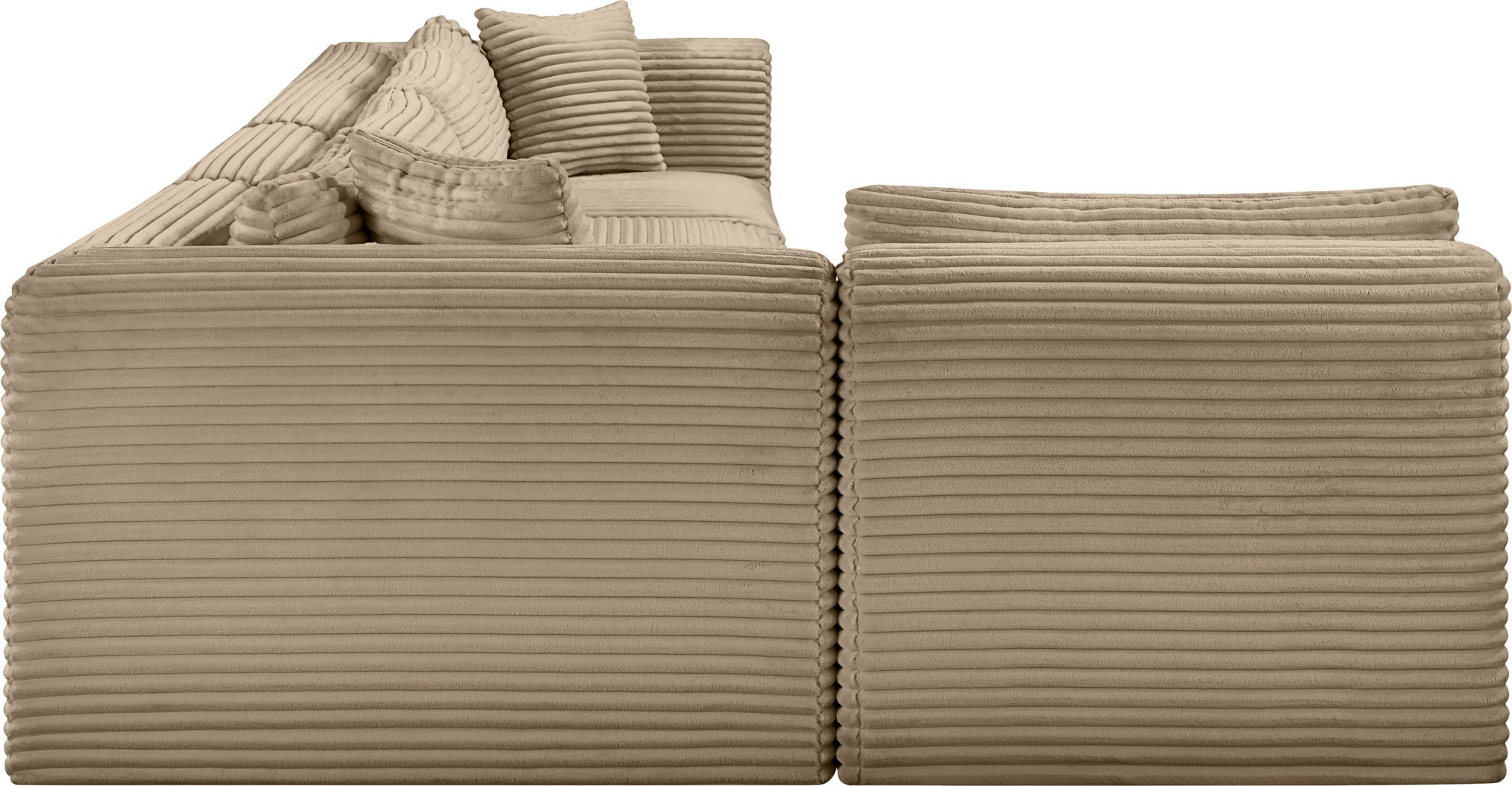 Shaggy - Fabric 5 Piece Modular Sectional