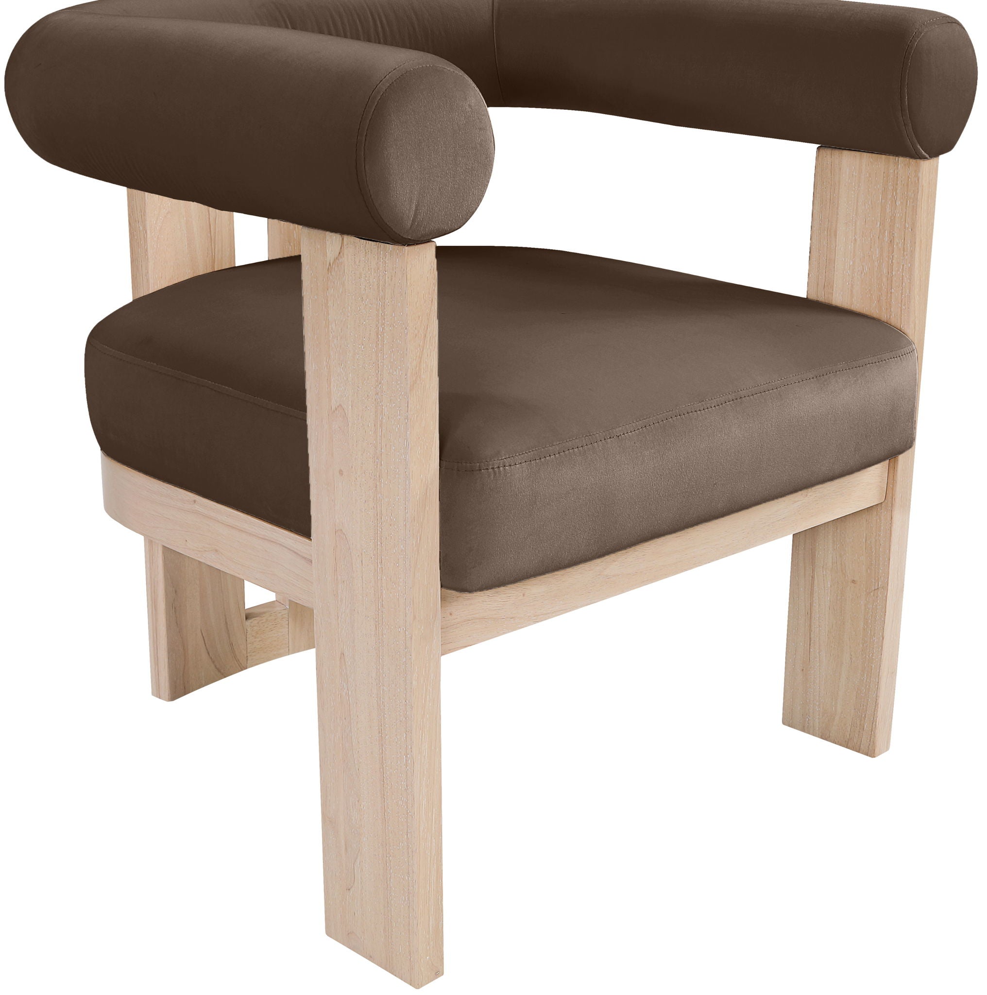 Arienzo - Performance Fabric Upholstered Accent Chair - Natural Base