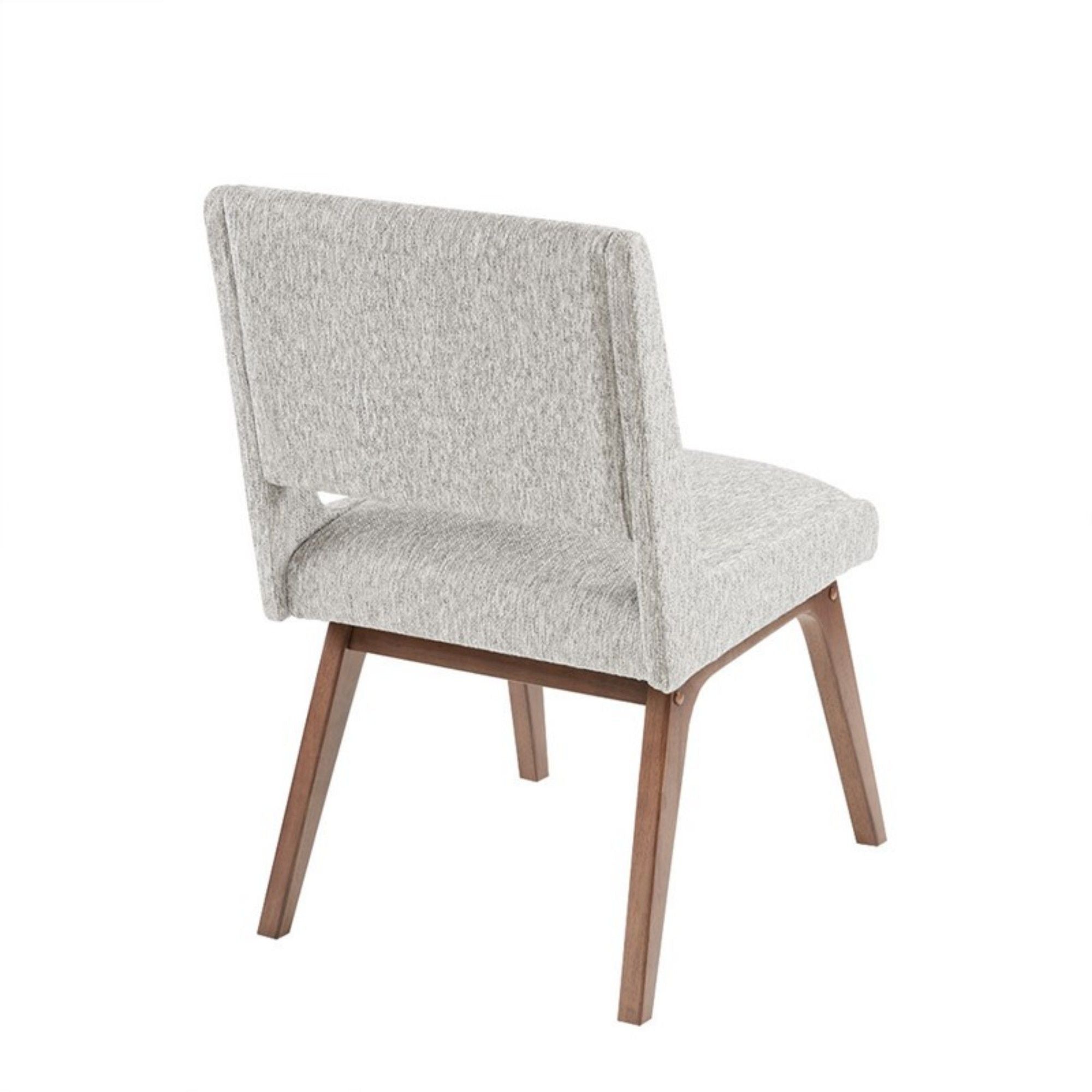 Boomerang - Dining Side Chair With Upholstered Cushions (Set of 2) - Light Gray