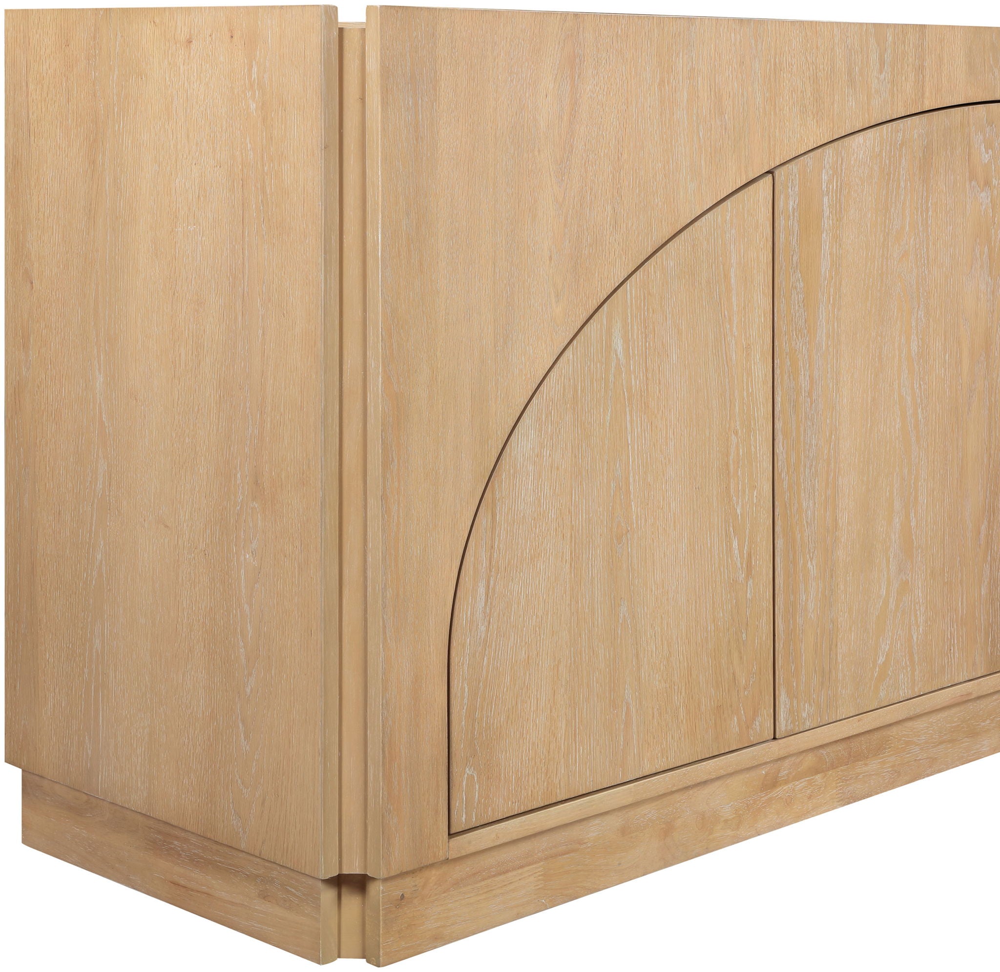 Everson - Oak Veneer And Solid Wood Sideboard/Buffet - Natural