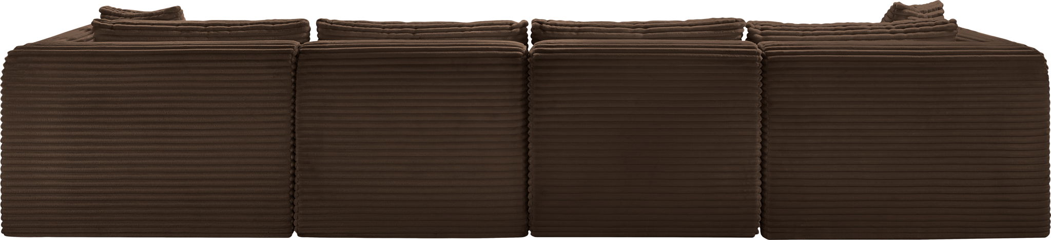 Shaggy - 5 Piece Modular Sectional With Ottoman