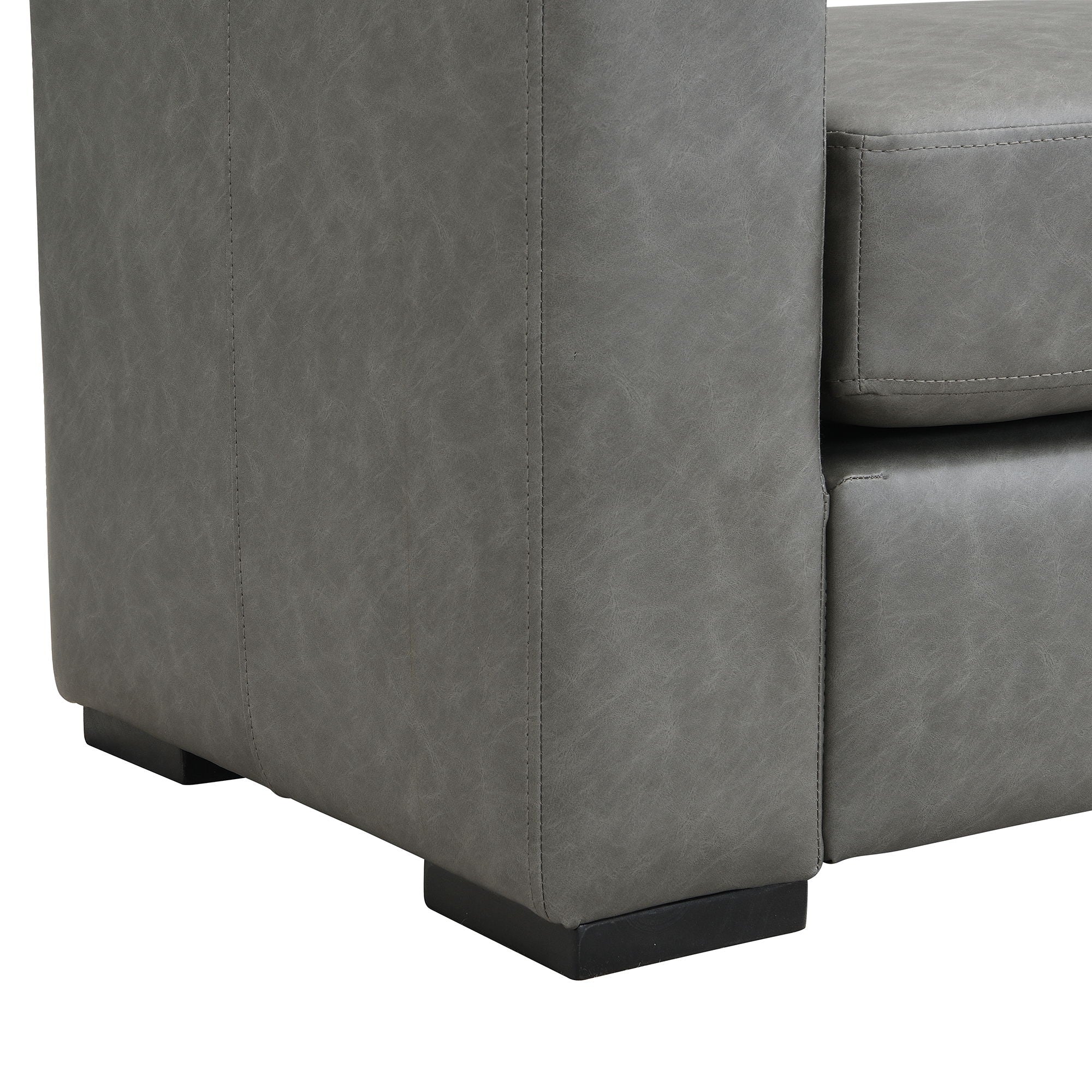Ottoman With Unique Armrest Design For Living Spaces