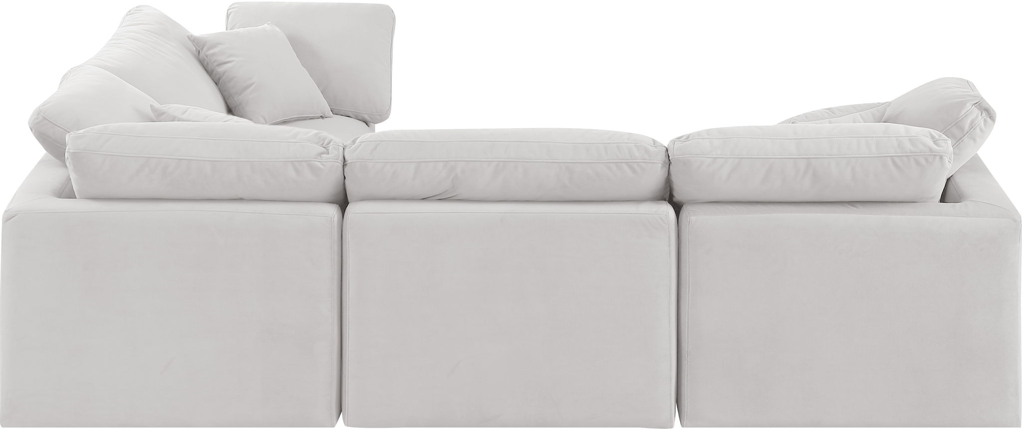 Indulge - Velvet 4 Piece Modular Corner Sectional