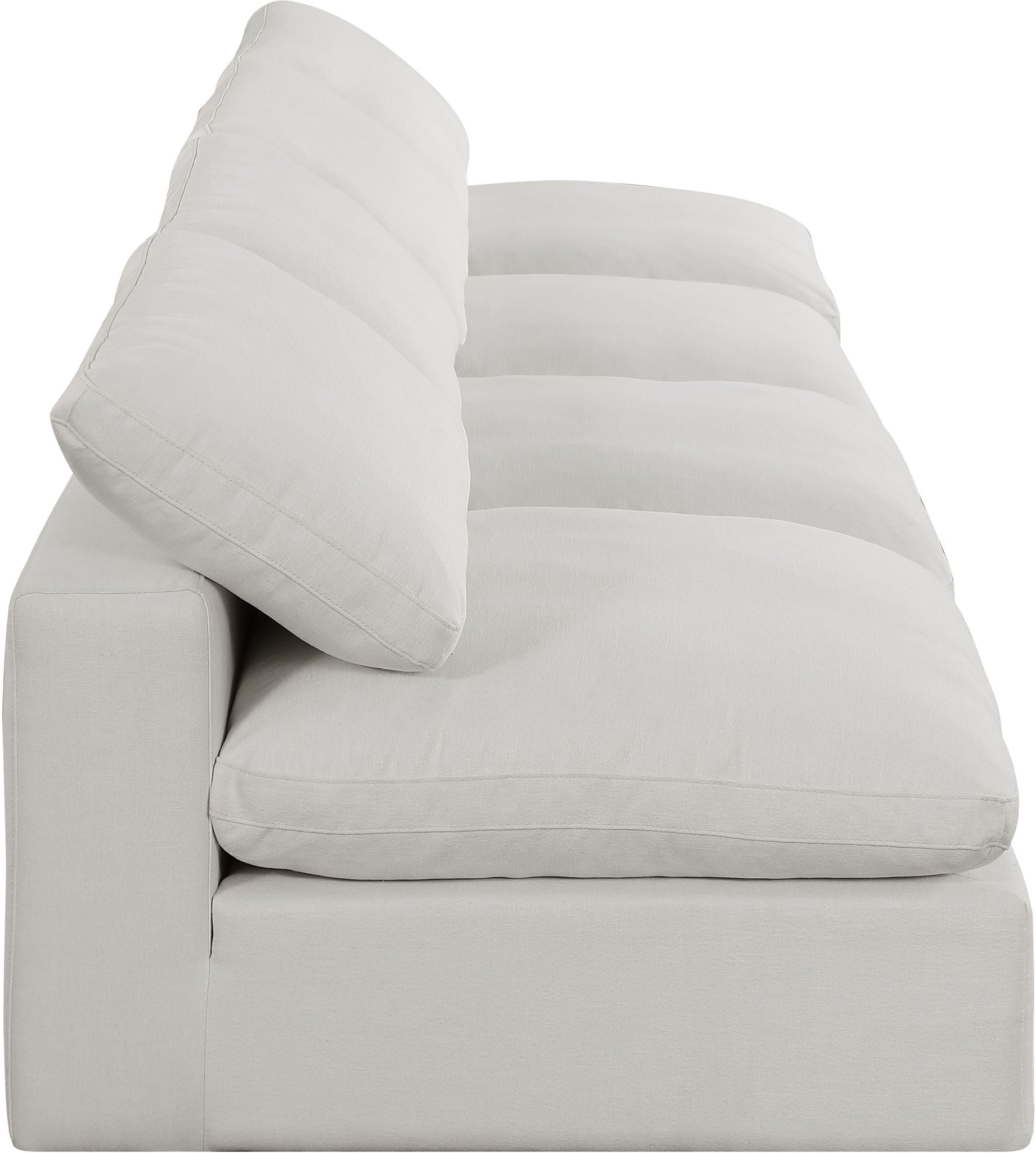 Comfy - Linen Modular Armless Sofa 4 Seats
