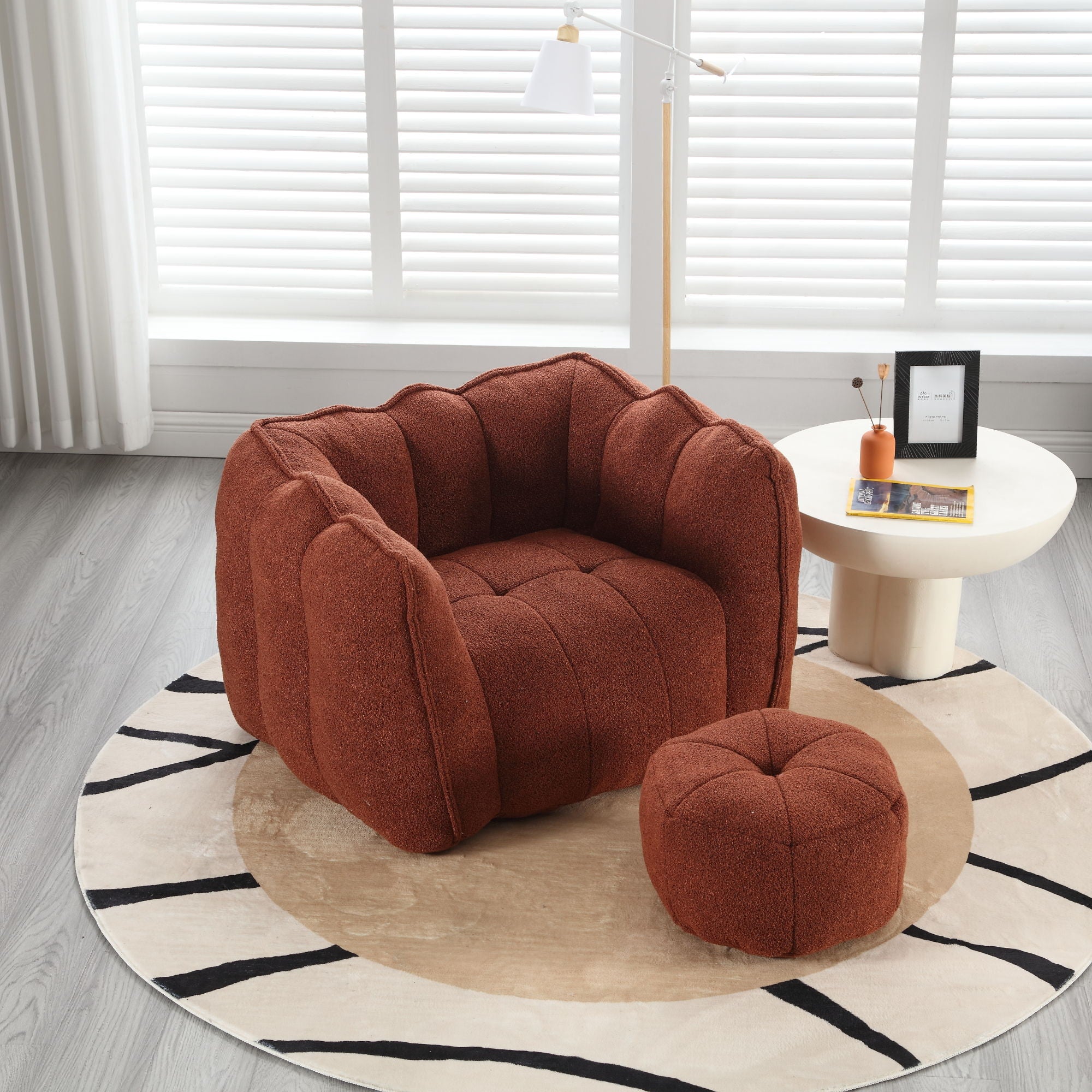 Soft Bean Bag Chair With High Resilient Foam