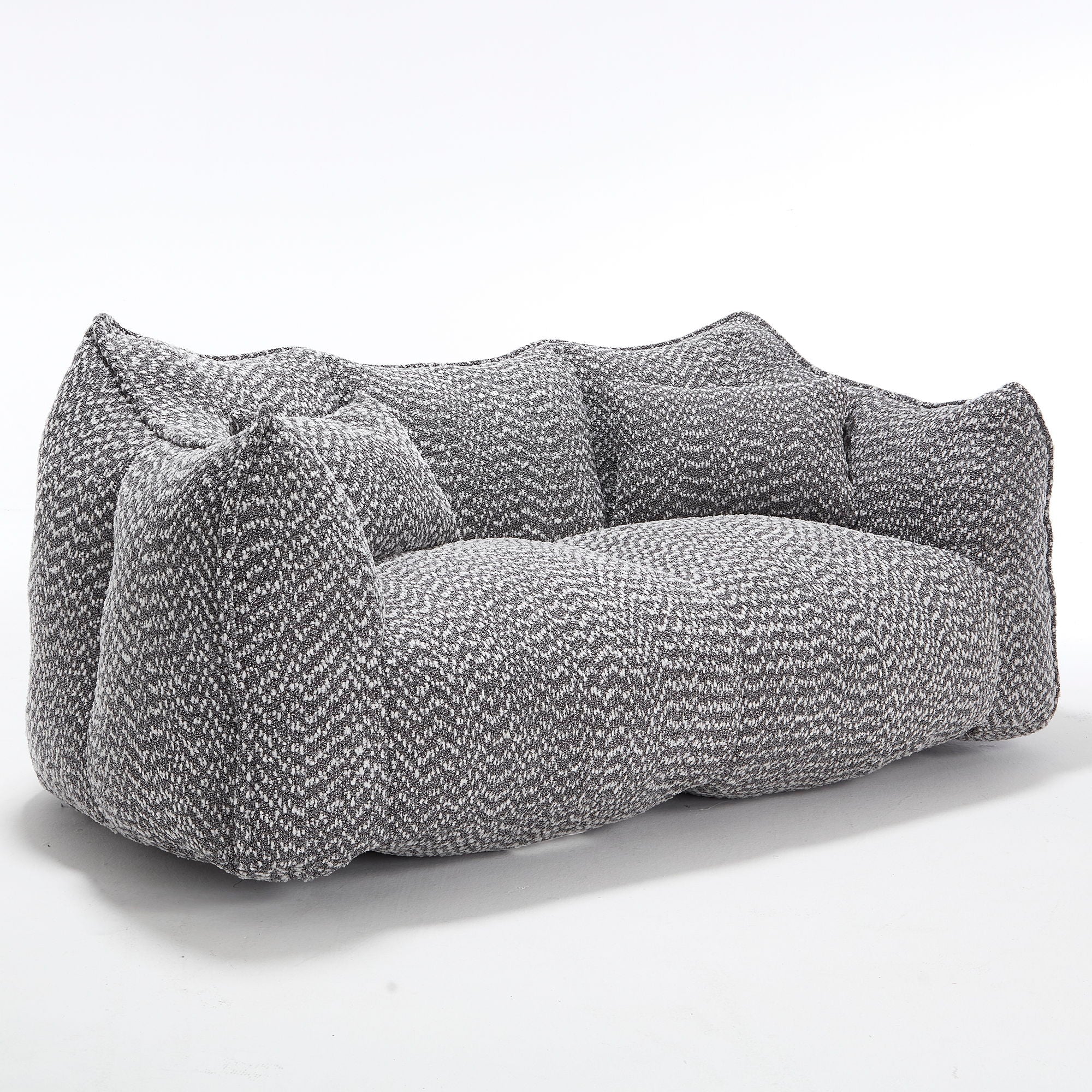 Comfortable Dual Beanbag Chair With High Resilience Foam Core For 2 People
