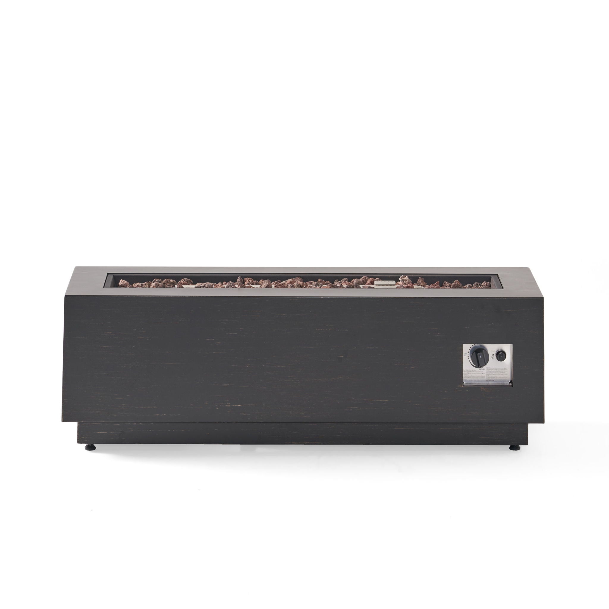 Modern Rectangular Iron Fire Pit 50, 000 Btu