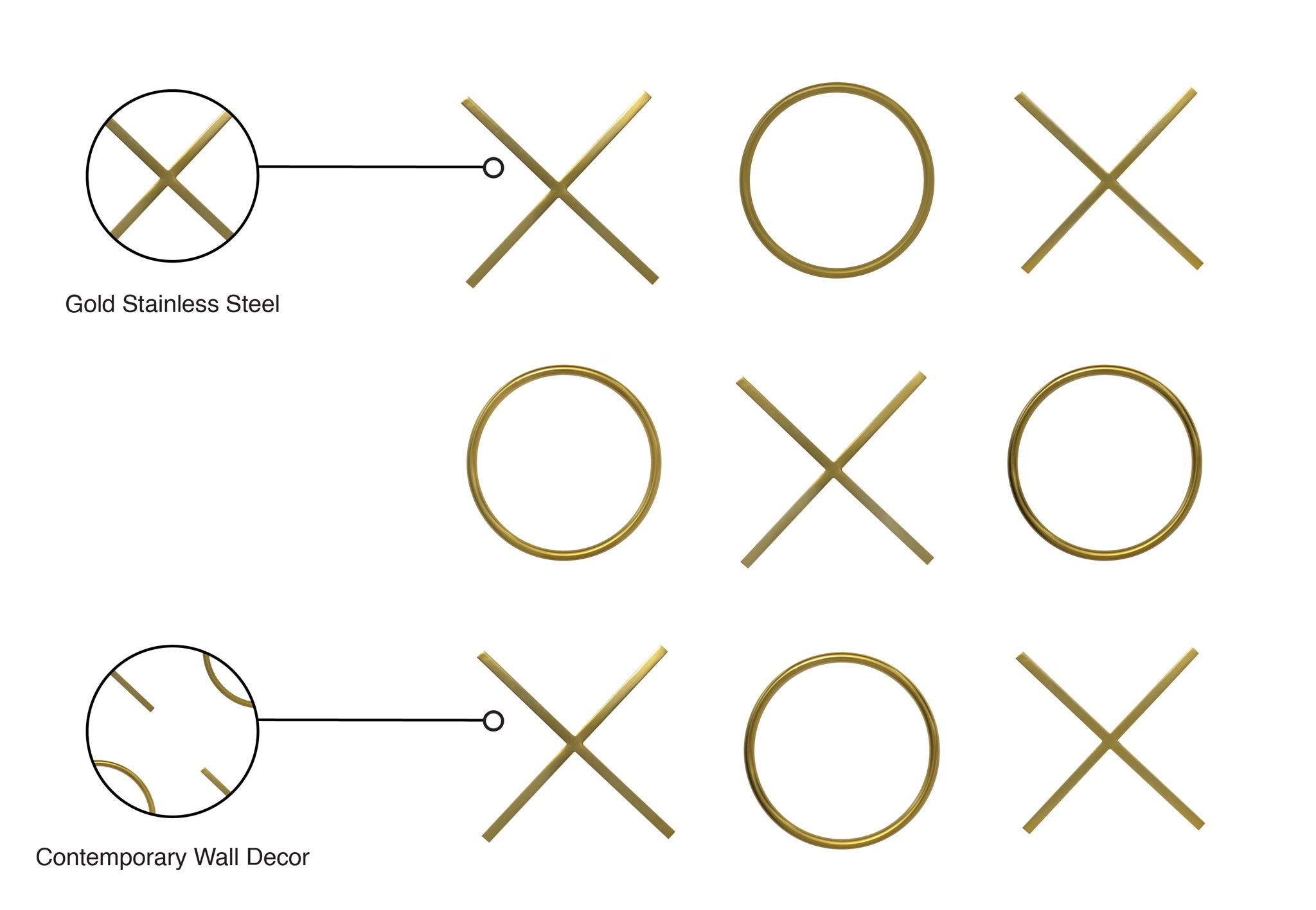 XOXO - Steel Wall Decor