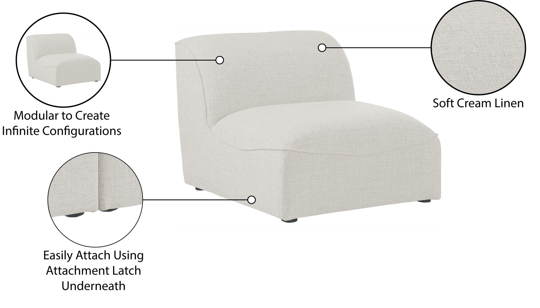 Miramar - Armless Chair