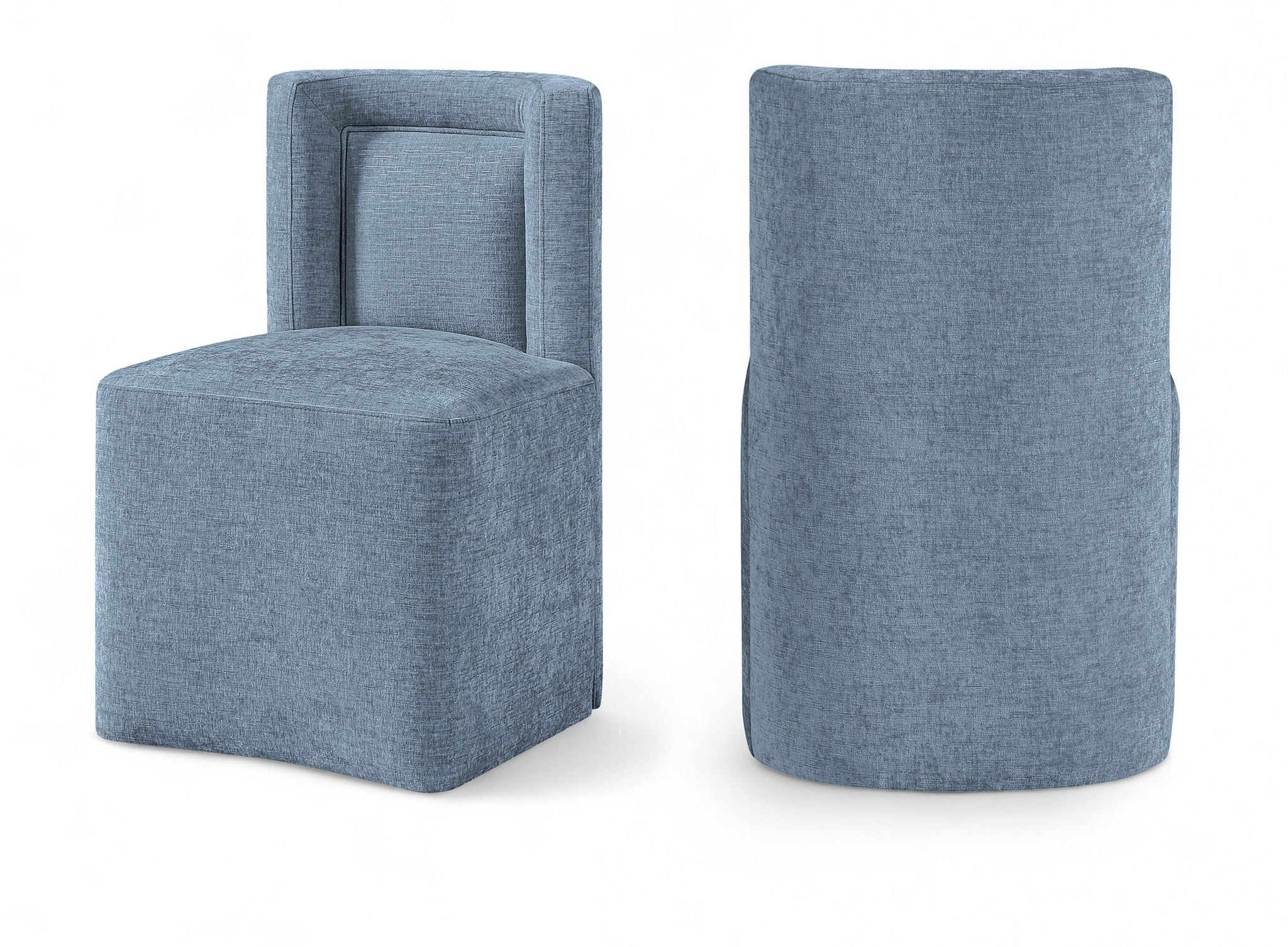 Duvina - Chenille Performance Fabric Dining Chair (Set of 2)