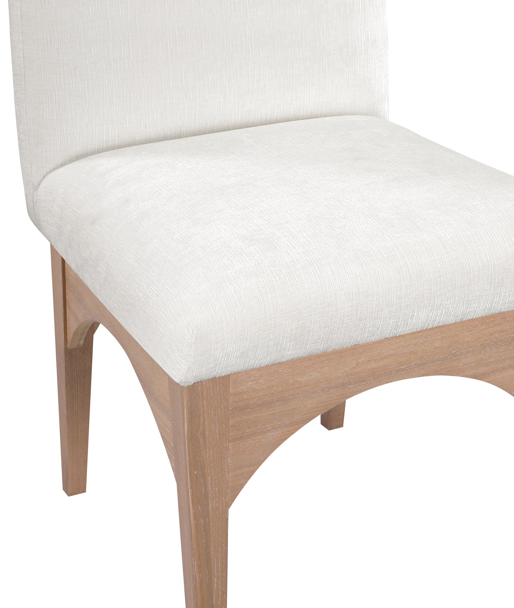 Waldorf - Chenille Dining Side Chair With Natural Legs