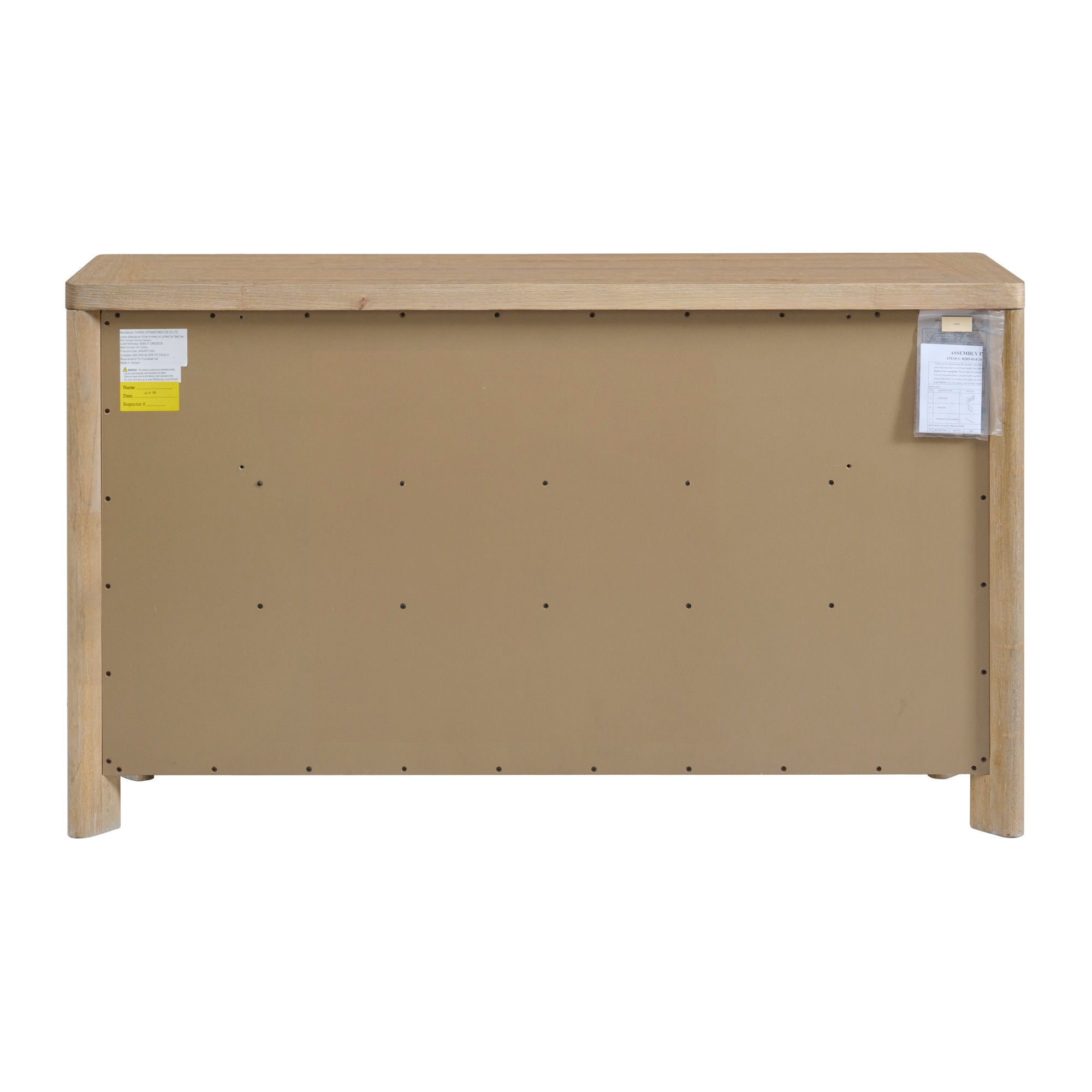 8 Drawer Dresser - Tan - Wood