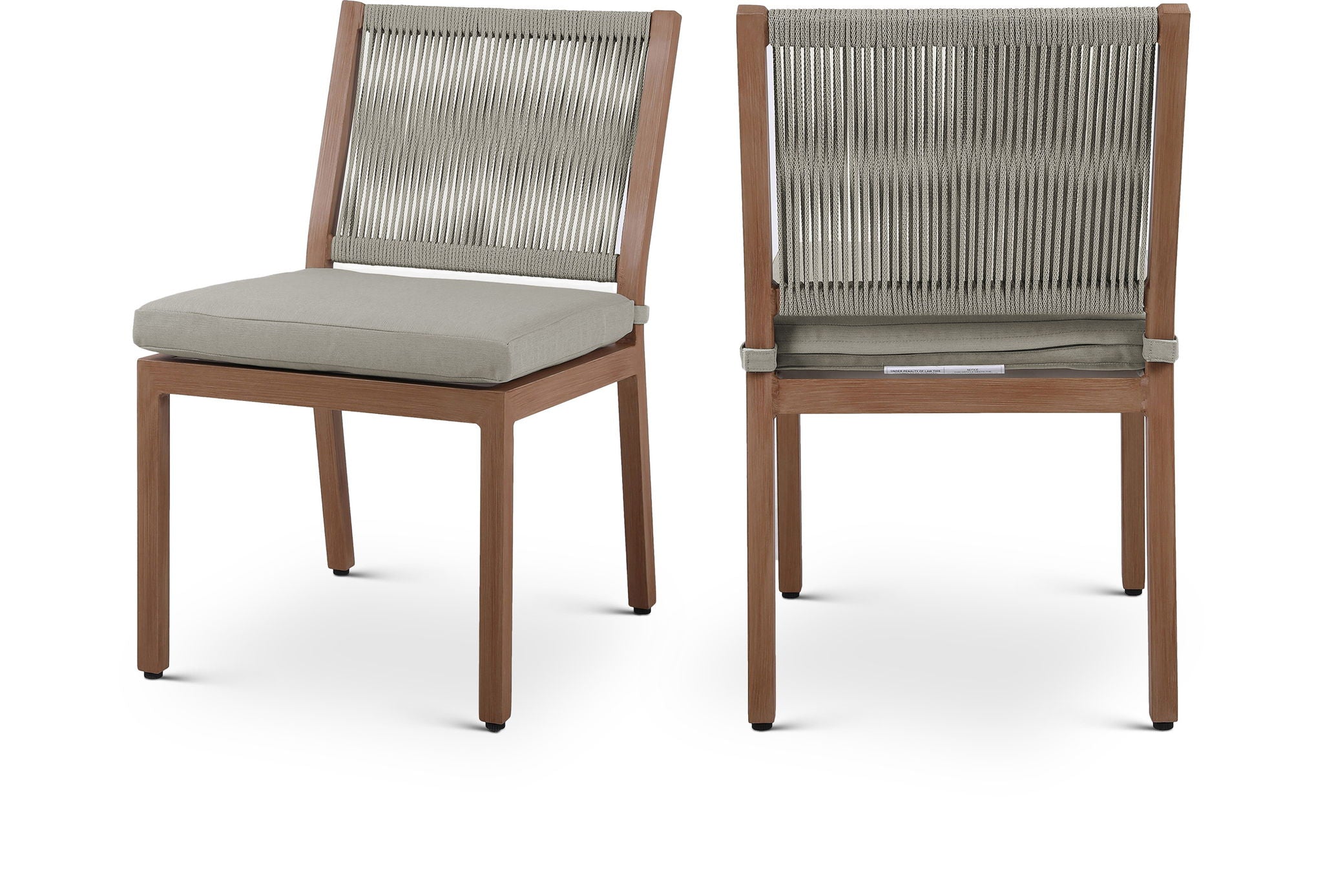 Maui - Water Resistant Outdoor Patio Dining Side Chair (Set of 2)