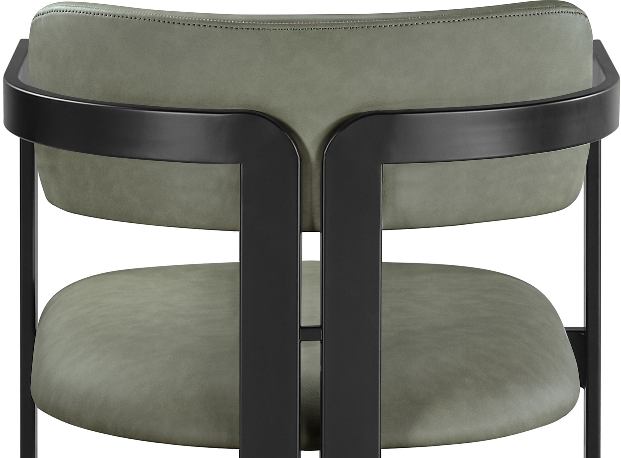 Aurum - Vegan Leather Upholstered Counter Stool With Graphite Black Base