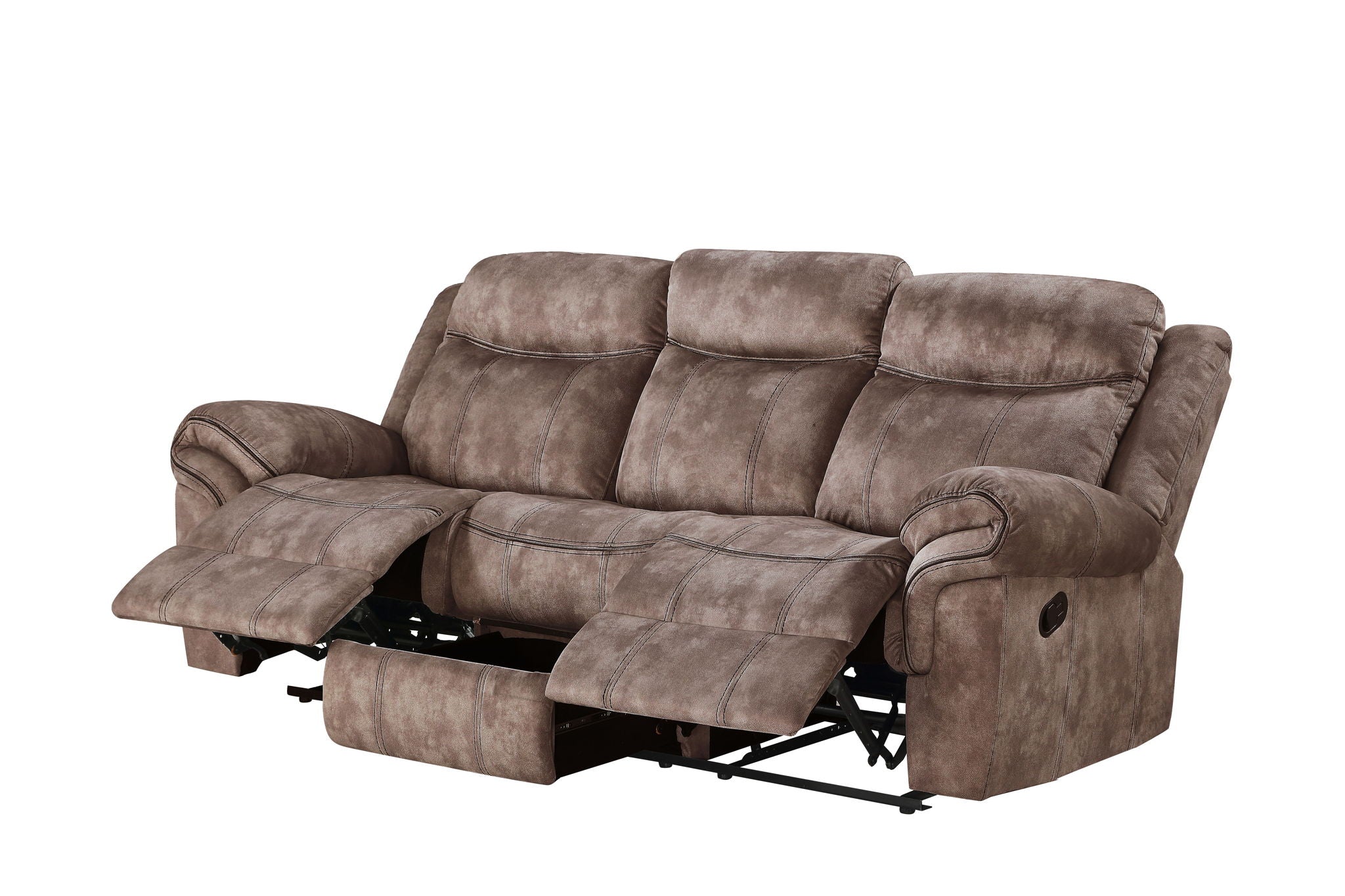 Zubaida - Two Tone Recliner Sofa With USB Port Drop Down Table