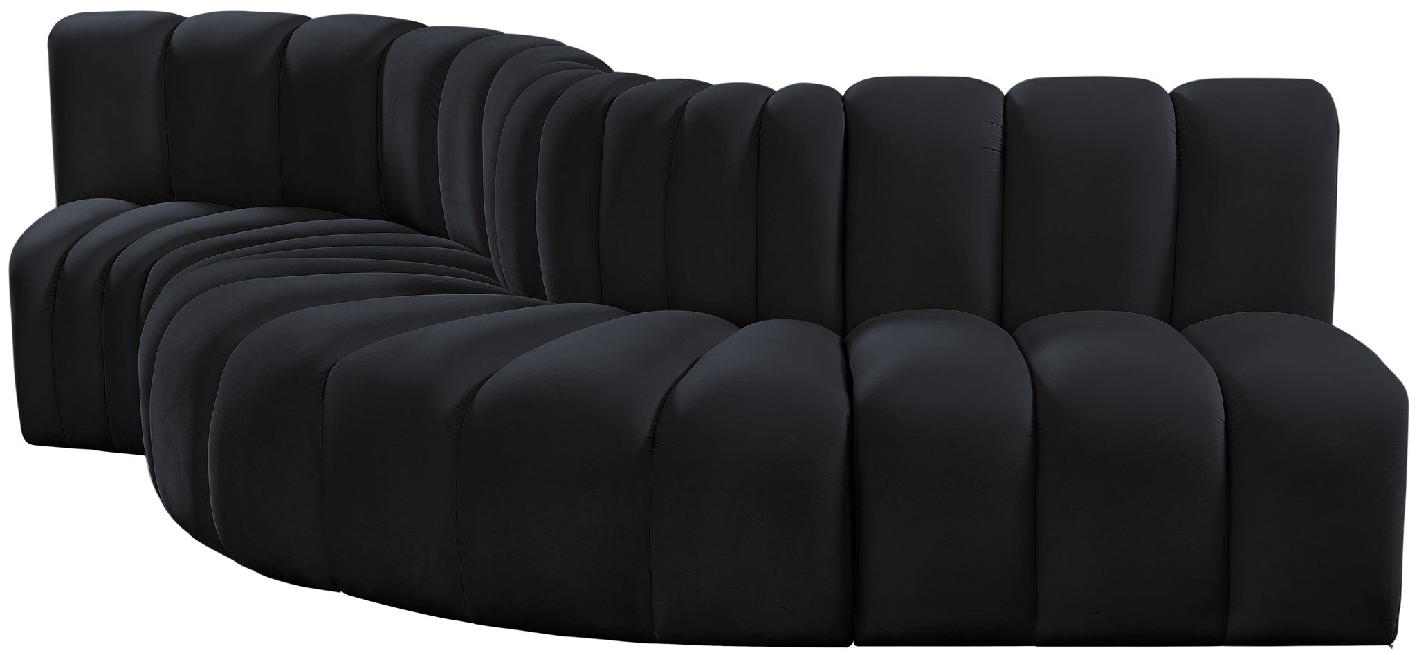 Arc - Velvet 5 Piece Modular Sofa