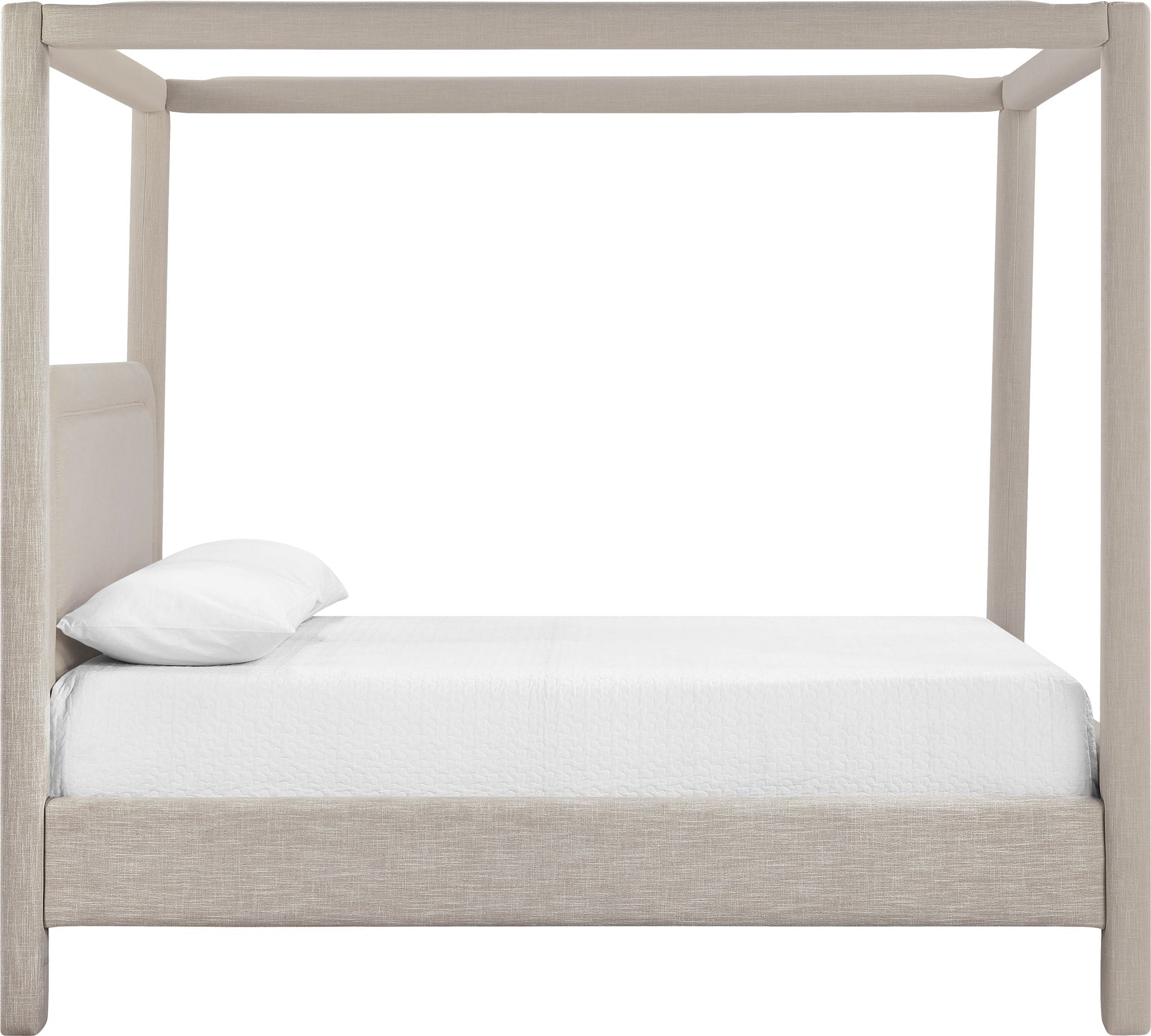 Salina - Linen Textured Fabric Upholstered Bed