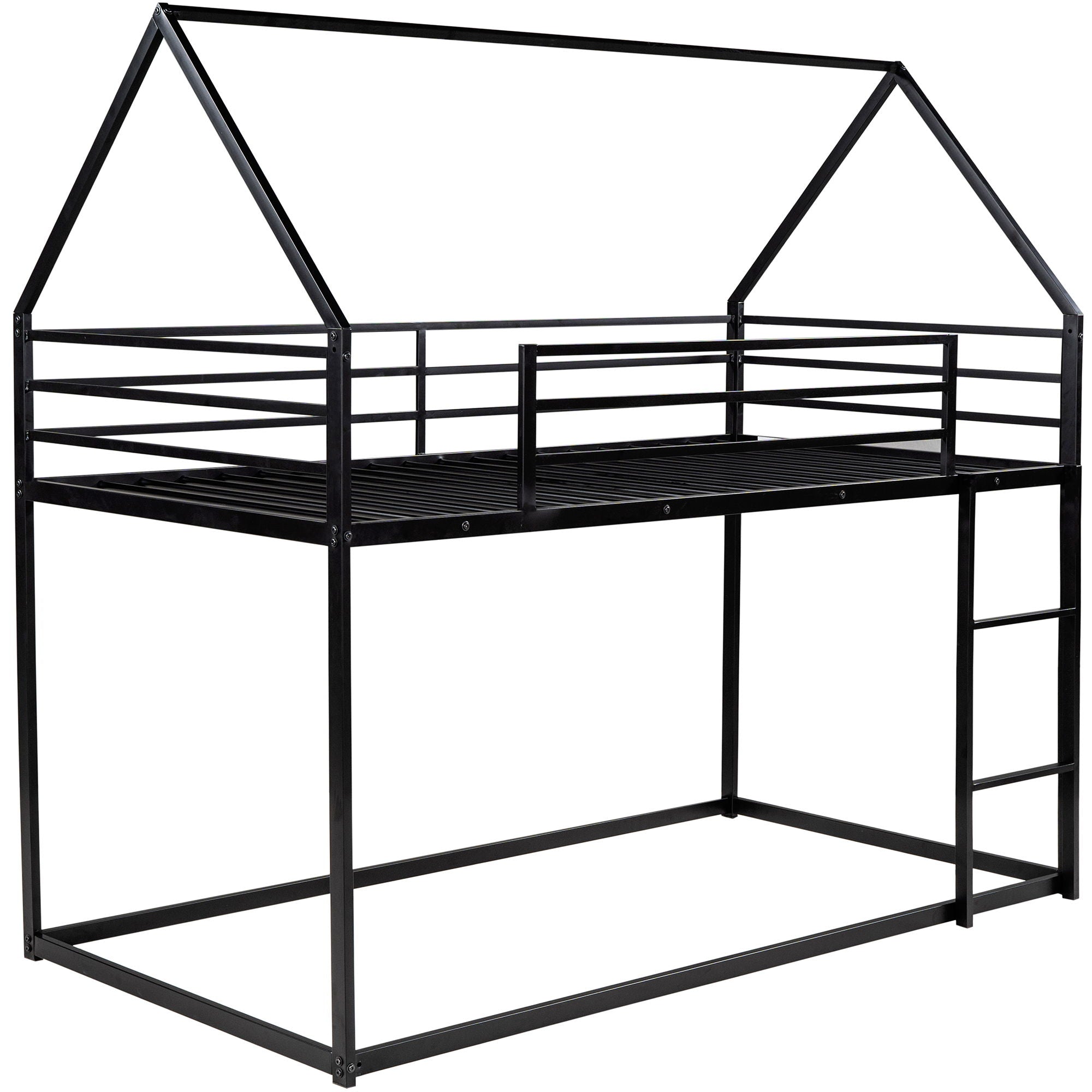 House Bunk Bed With Built In Ladder