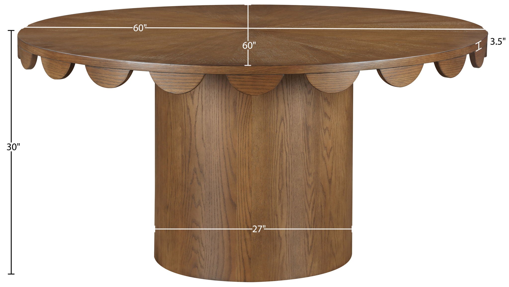 Dahlia - Oak Veneer Dining Table