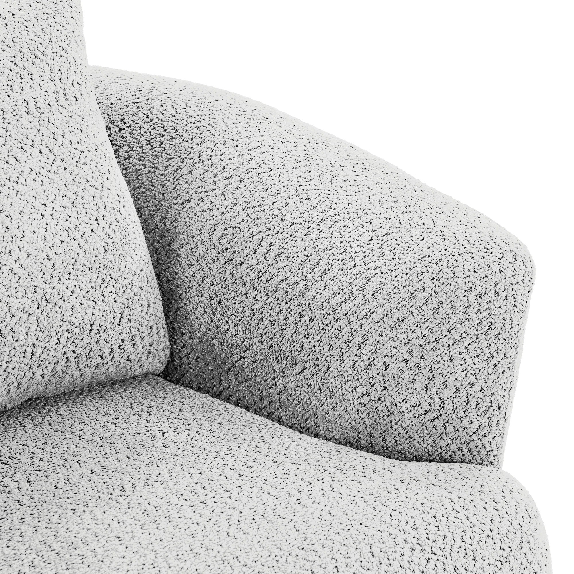 360° Swivel Barrel Sofa Chair With Throw Pillow, Upholstered Accent Chair