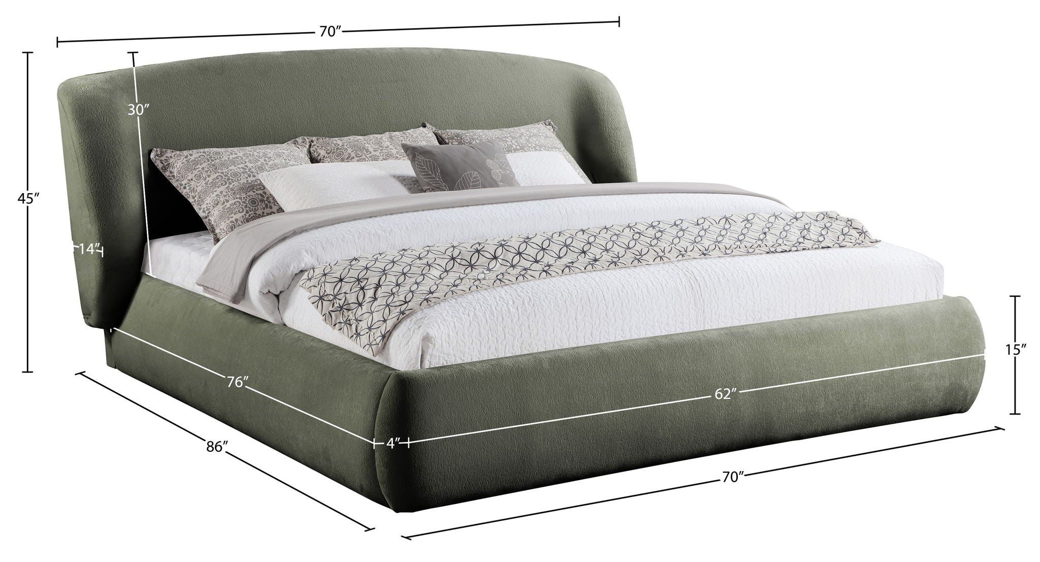 Sandro - Upholstered Bed