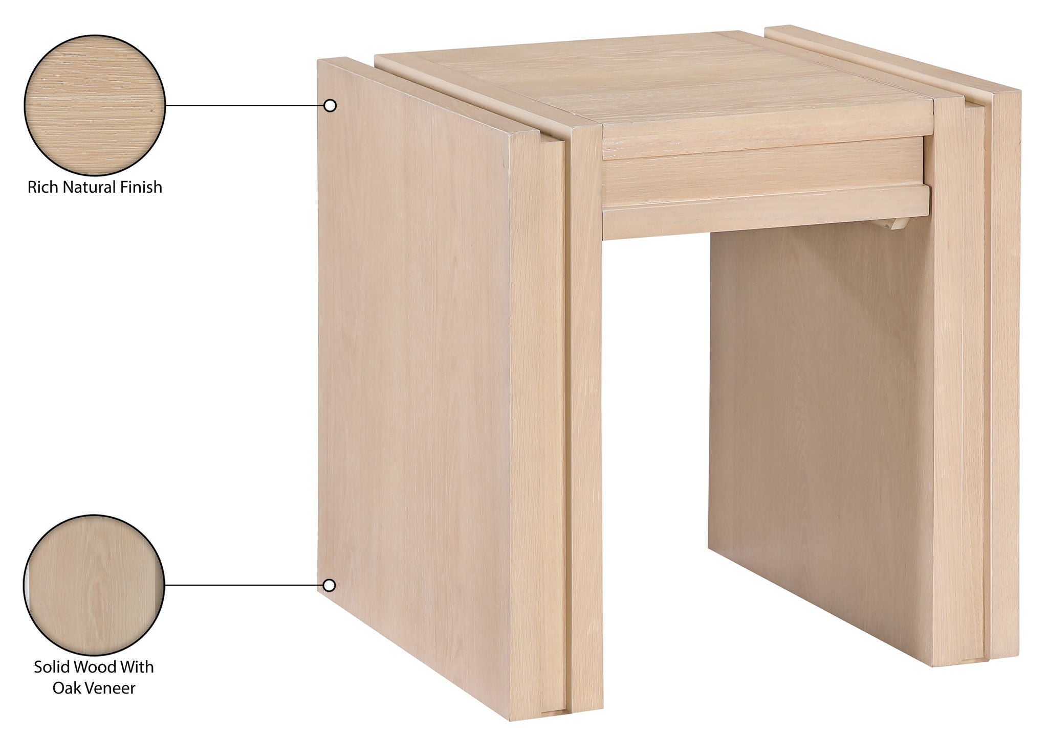 Stanton - Oak Veneer And Solid Wood Table