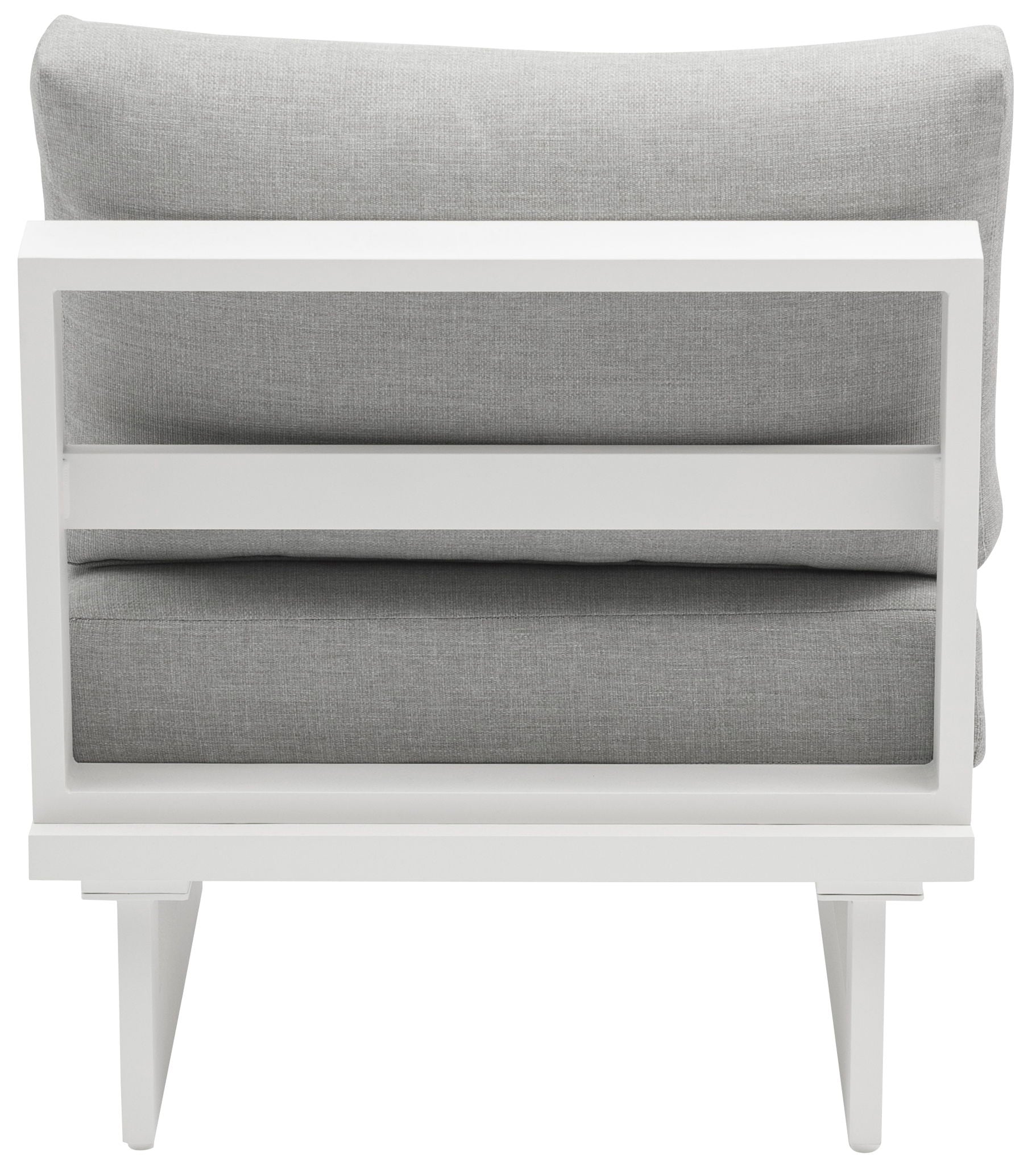 Maldives - Water Resistant Outdoor Patio Armless Chair With White Frame